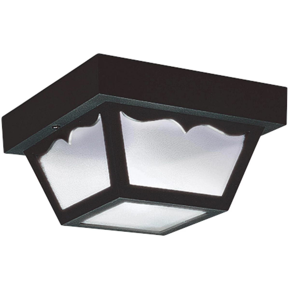 Outdoor Ceiling 2 Light 10.25 inch Black Outdoor Ceiling Flush Mount
