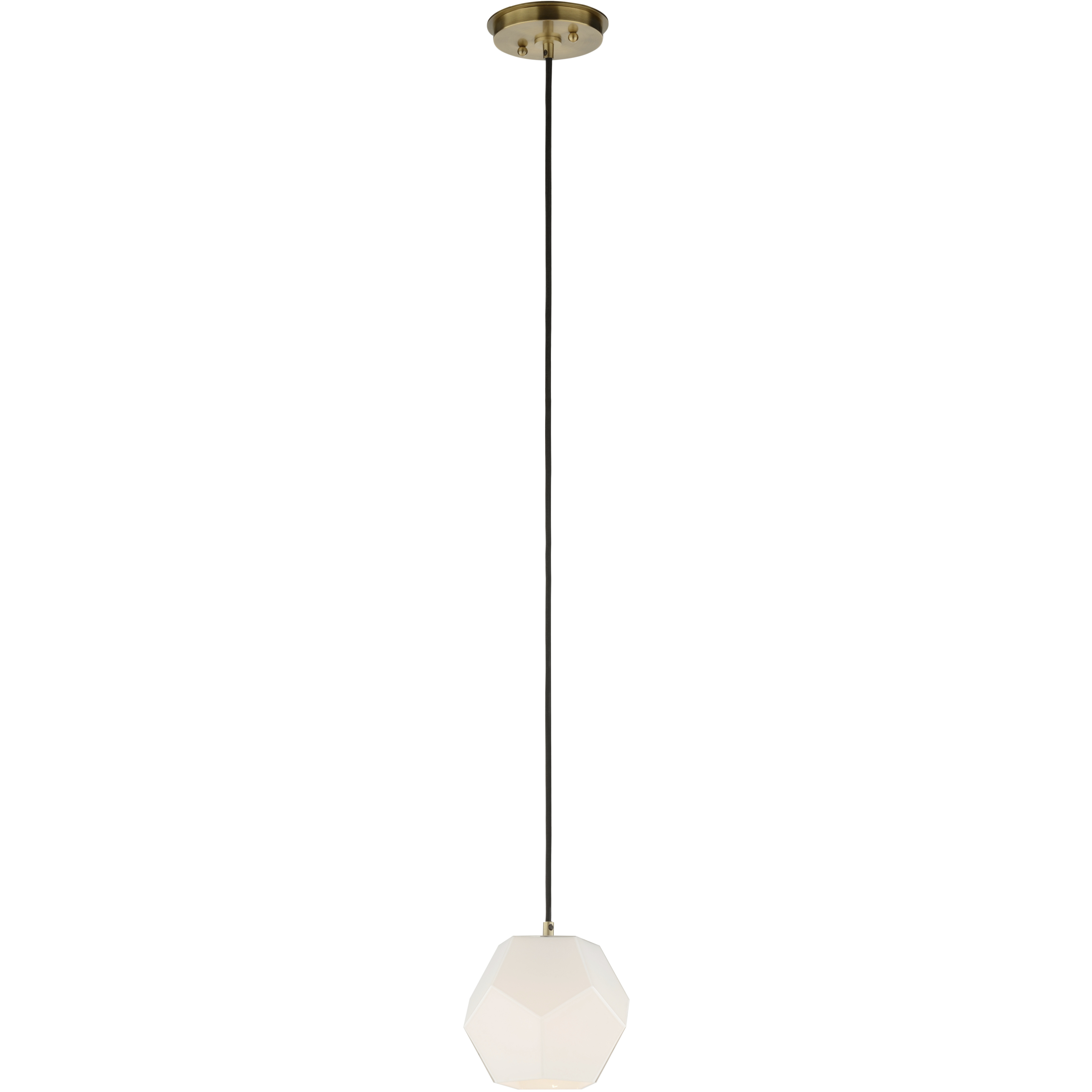 Indicus 1 Light 7 inch White/Cream and Gold Pendant Ceiling Light