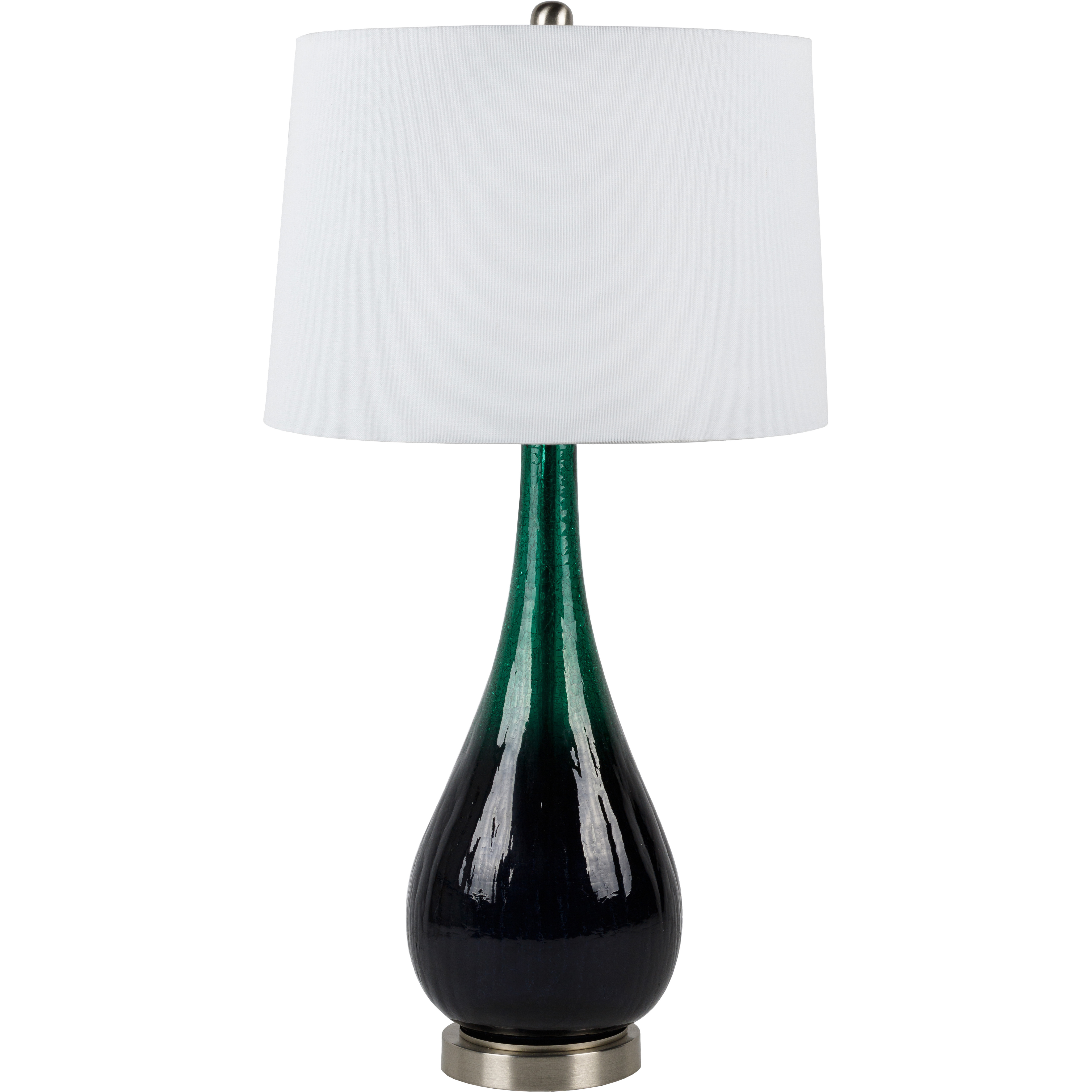 Navan 30 inch 60 watt Nickel Table Lamp Portable Light