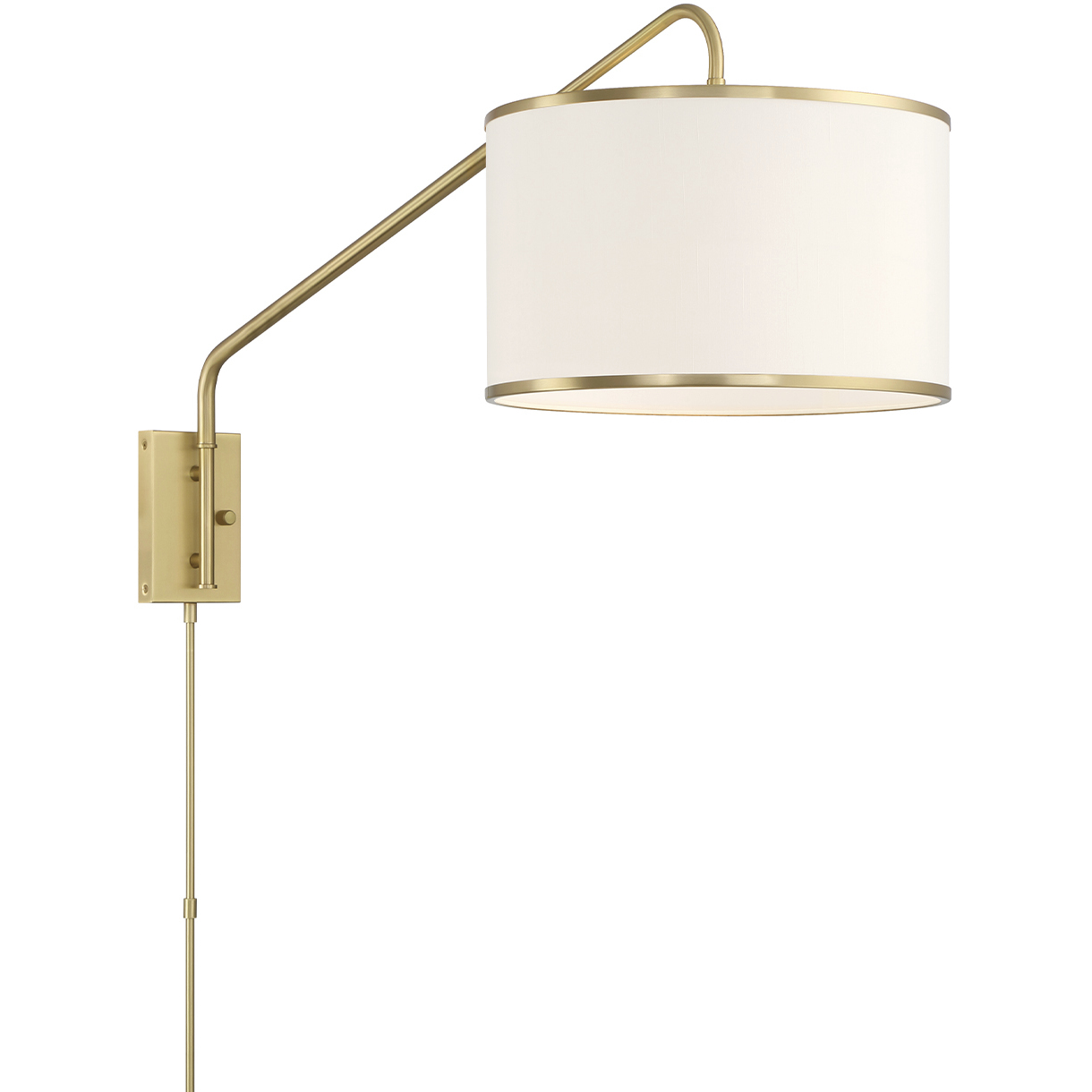 Mallory 50.5 inch 60.00 watt Soft Brass Task Sconce Wall Light