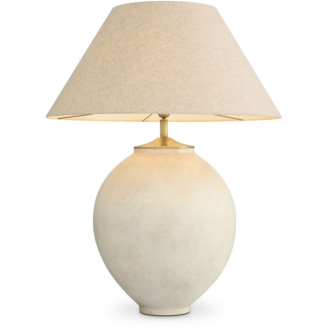 Moon Jar 40.16 inch 40 watt Sand and Brushed Brass Table Lamp Portable Light in Sand with Brushed Brass