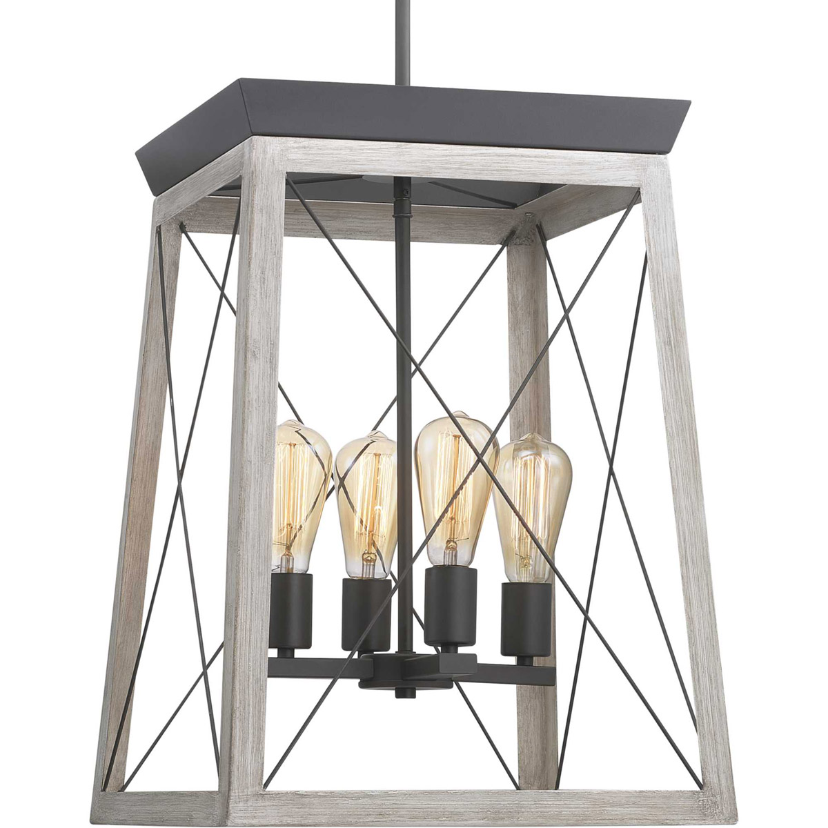 Rooks 4 Light 15.5 inch Graphite Foyer Pendant Ceiling Light