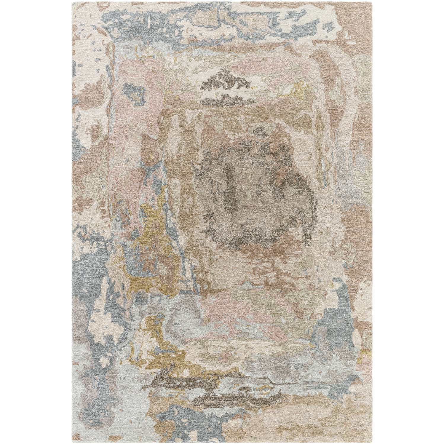 Kavita 144 X 106 inch Warm Grey / Ash / Sage / Light Silver Handmade Rug in 9 x 12