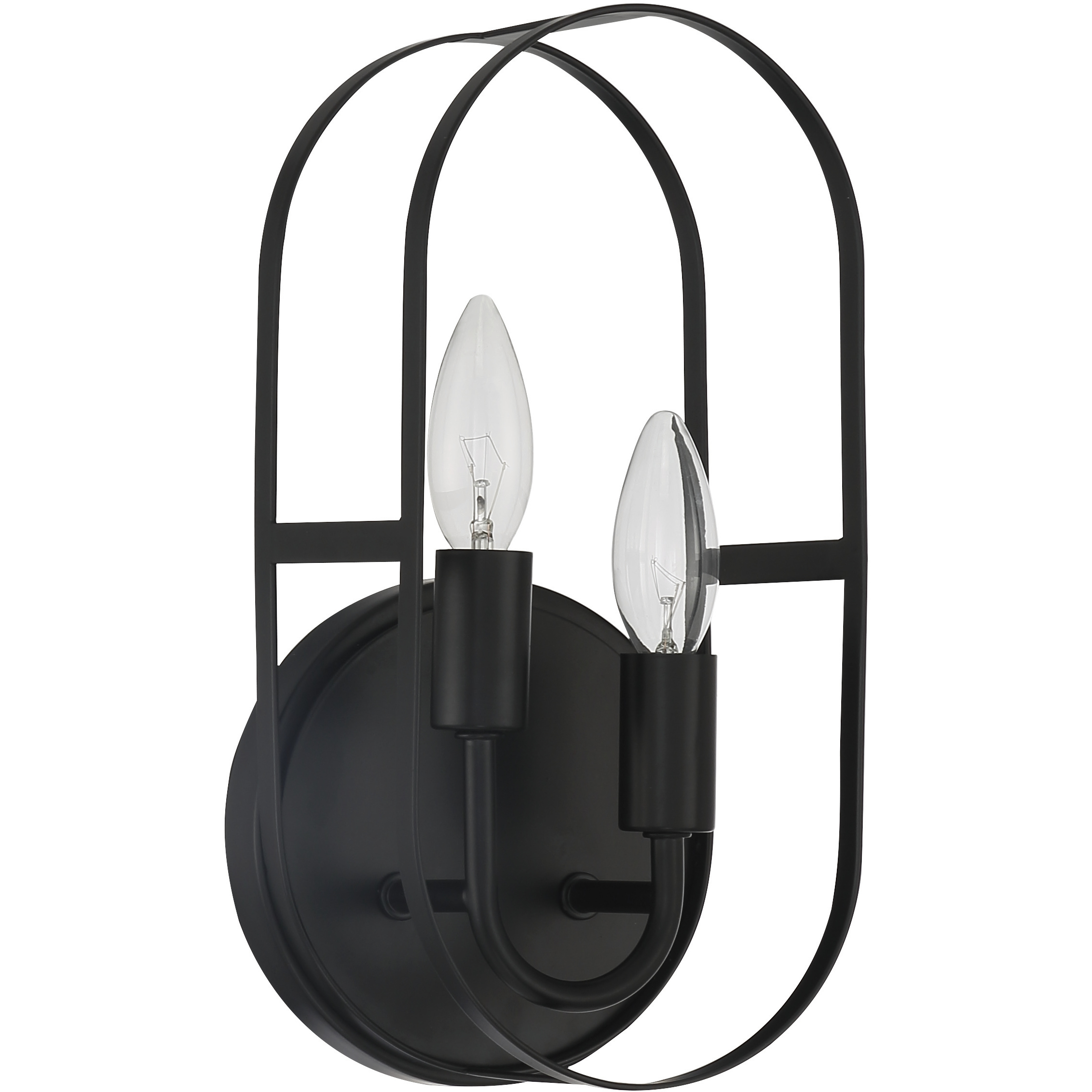 Mindful 2 Light 6 inch Flat Black Wall Sconce Wall Light