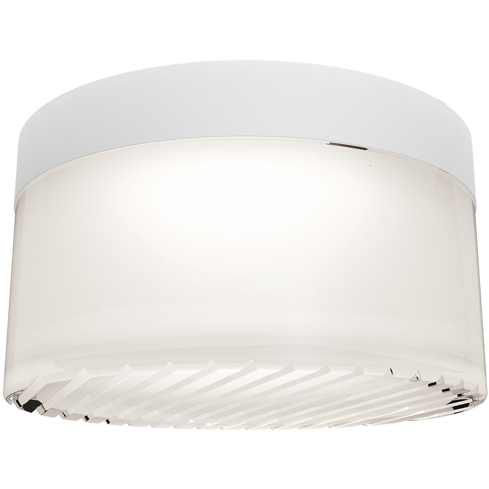 Balto III LED 5.38 inch White Outdoor Flush Mount, dweLED