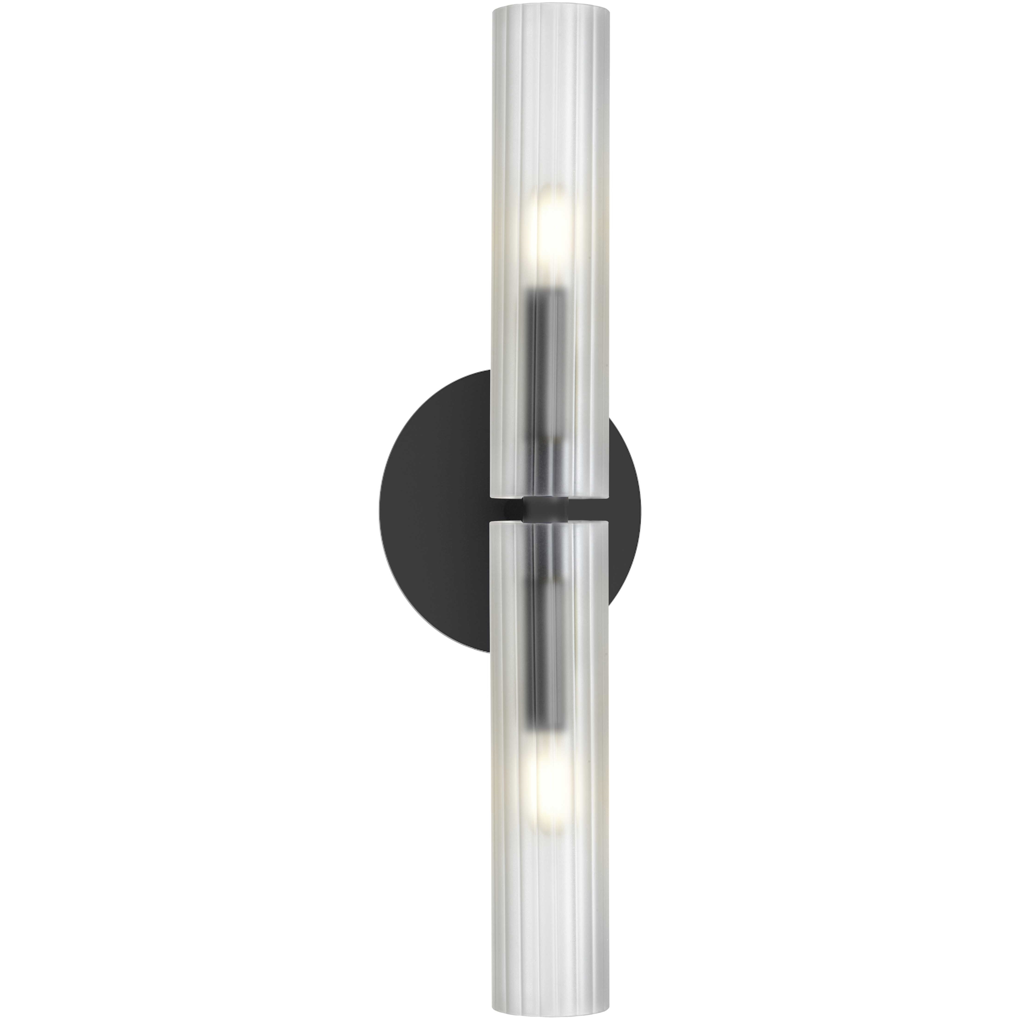 Wand 2 Light 4 inch Matte Black Wall Sconce Wall Light