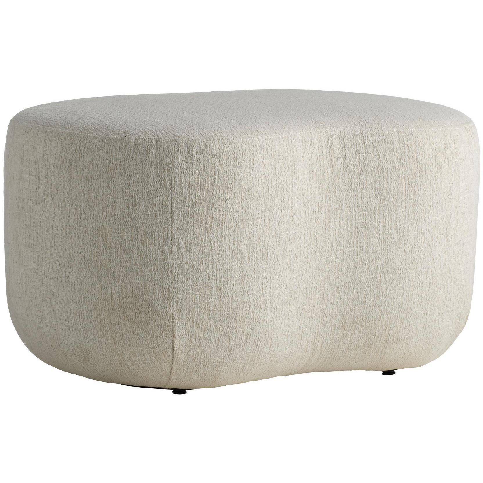 Boulder 18 inch Sand and Bronze Ottoman