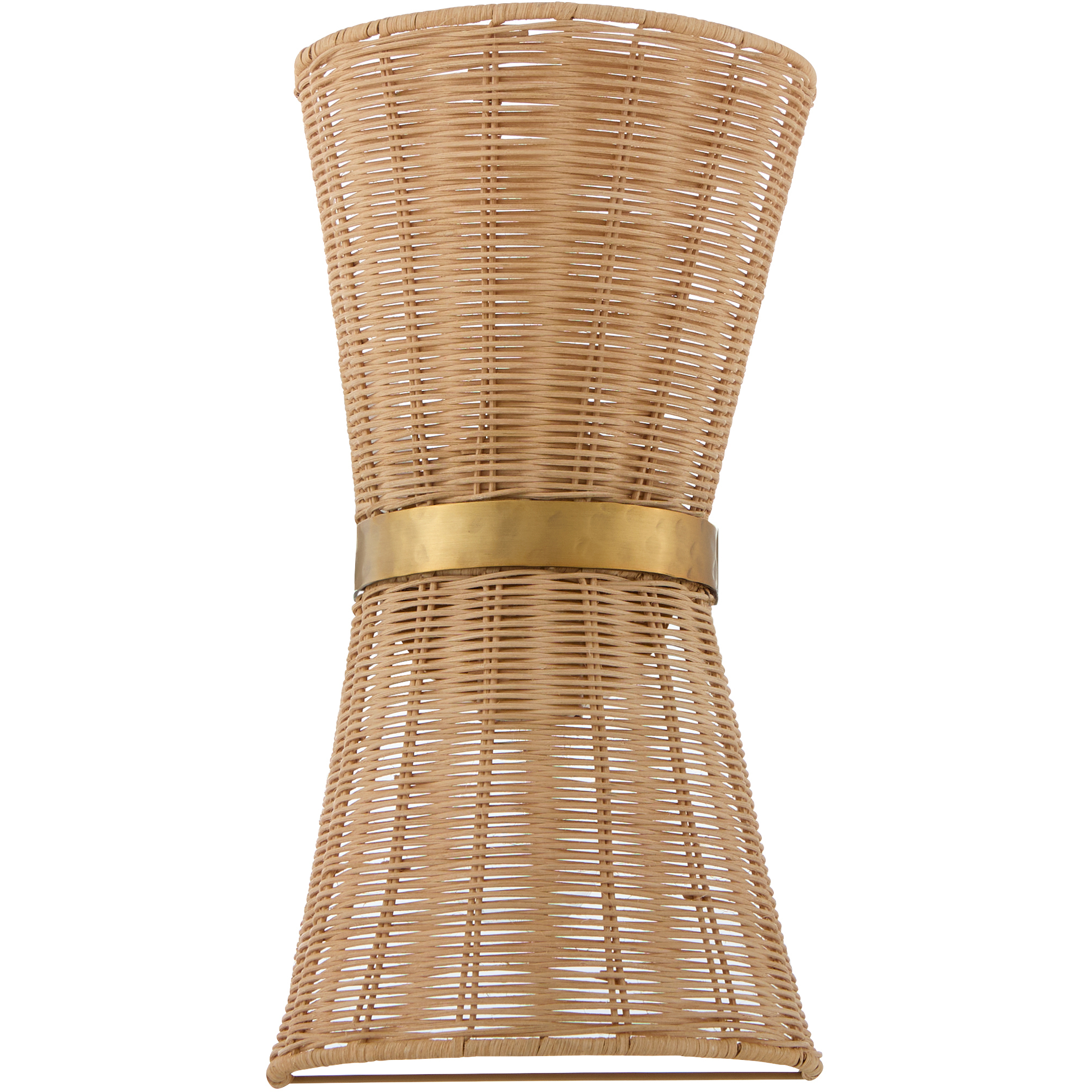 Fairview 2 Light 8 inch Brushed Brass Sconce Wall Light