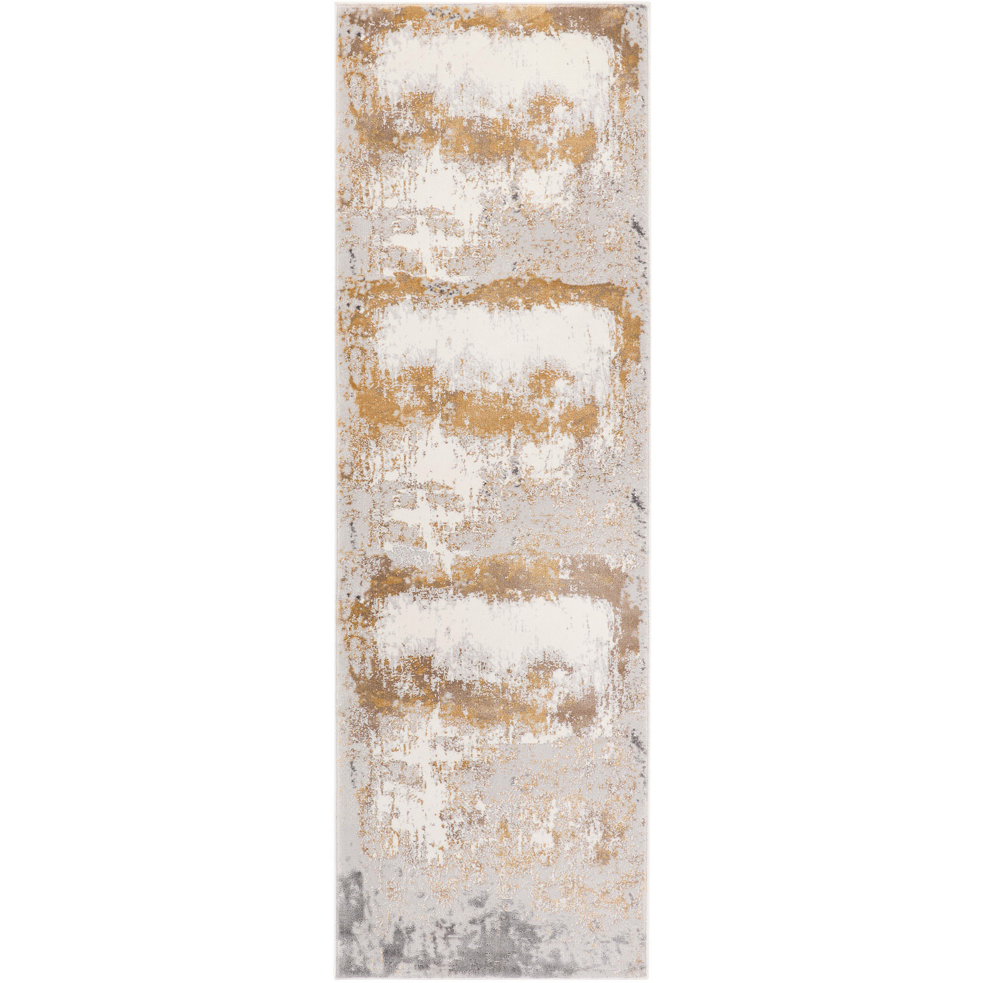 Veleka Gray and Gold Indoor Rug