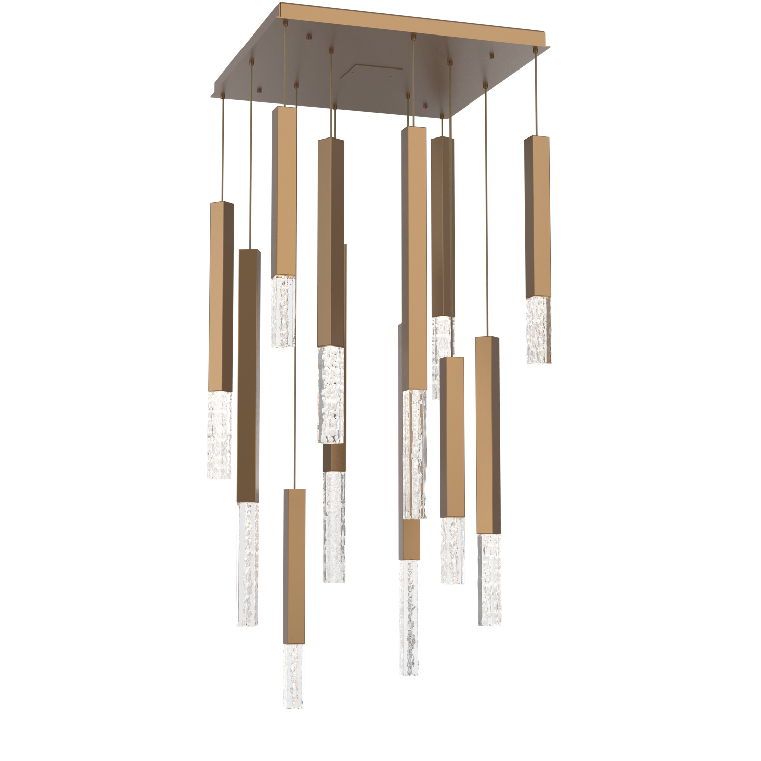 Axis XL LED Novel Brass Multi-Pendant Ceiling Light in 3000K LED