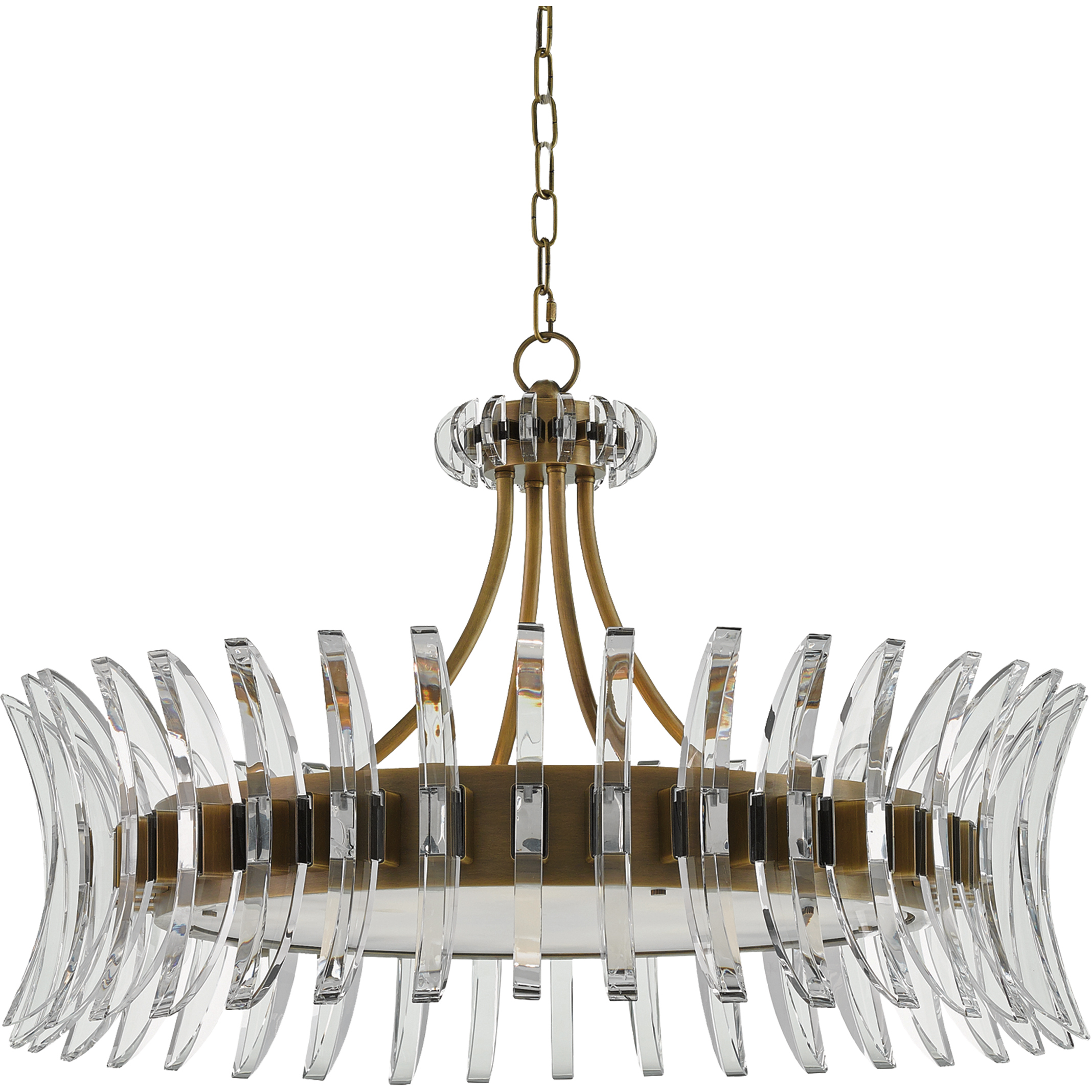 Coquette 8 Light 29.75 inch Antique Brass Chandelier Ceiling Light, image size:2136x2136