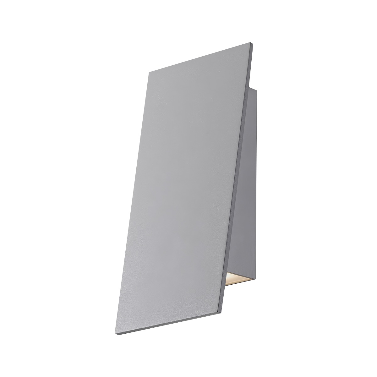 Angled Plane LED 7.75 inch Textured Gray Indoor-Outdoor Sconce, Inside-Out