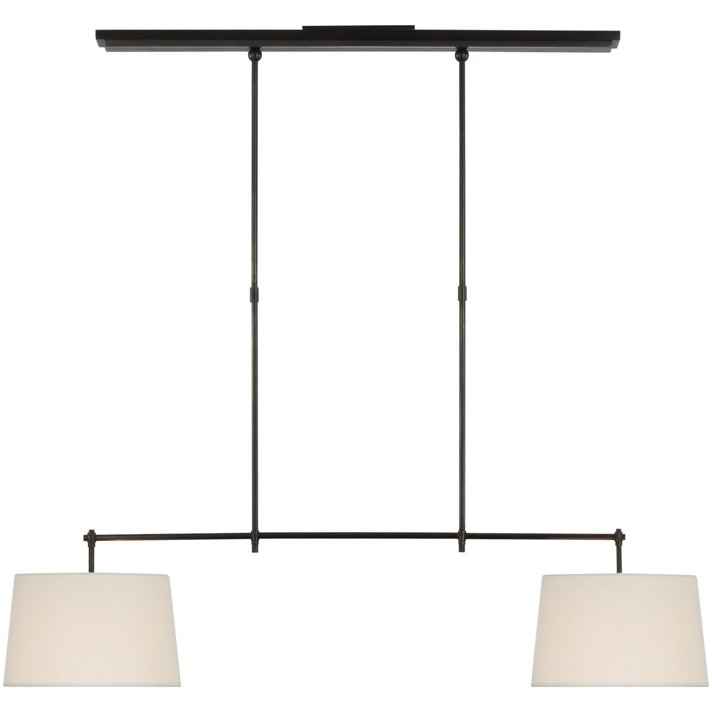 Thomas O'Brien Bryant LED 48 inch Bronze Billiard Ceiling Light, Medium
