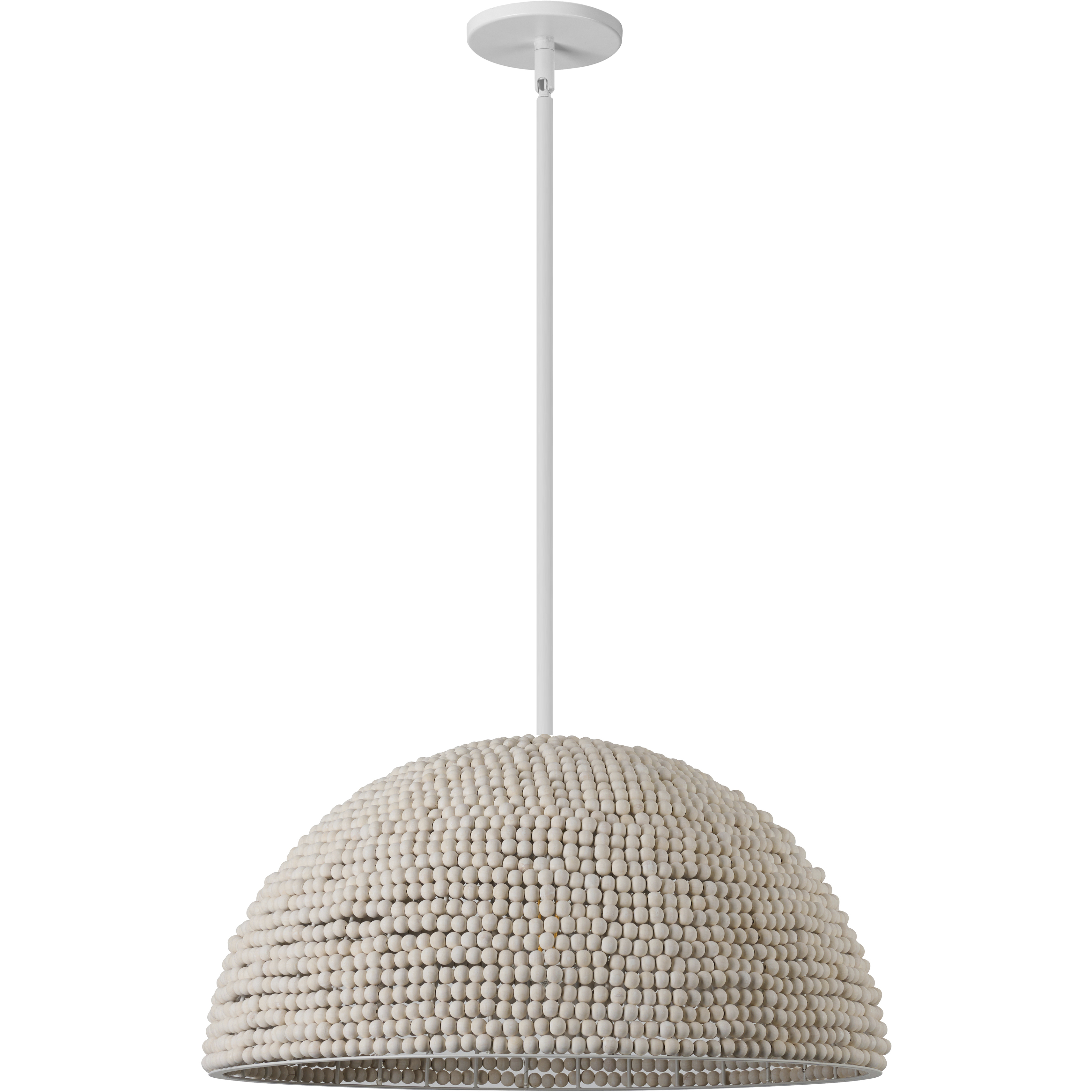 Breanne 1 Light 20 inch Vintage White Pendant Ceiling Light