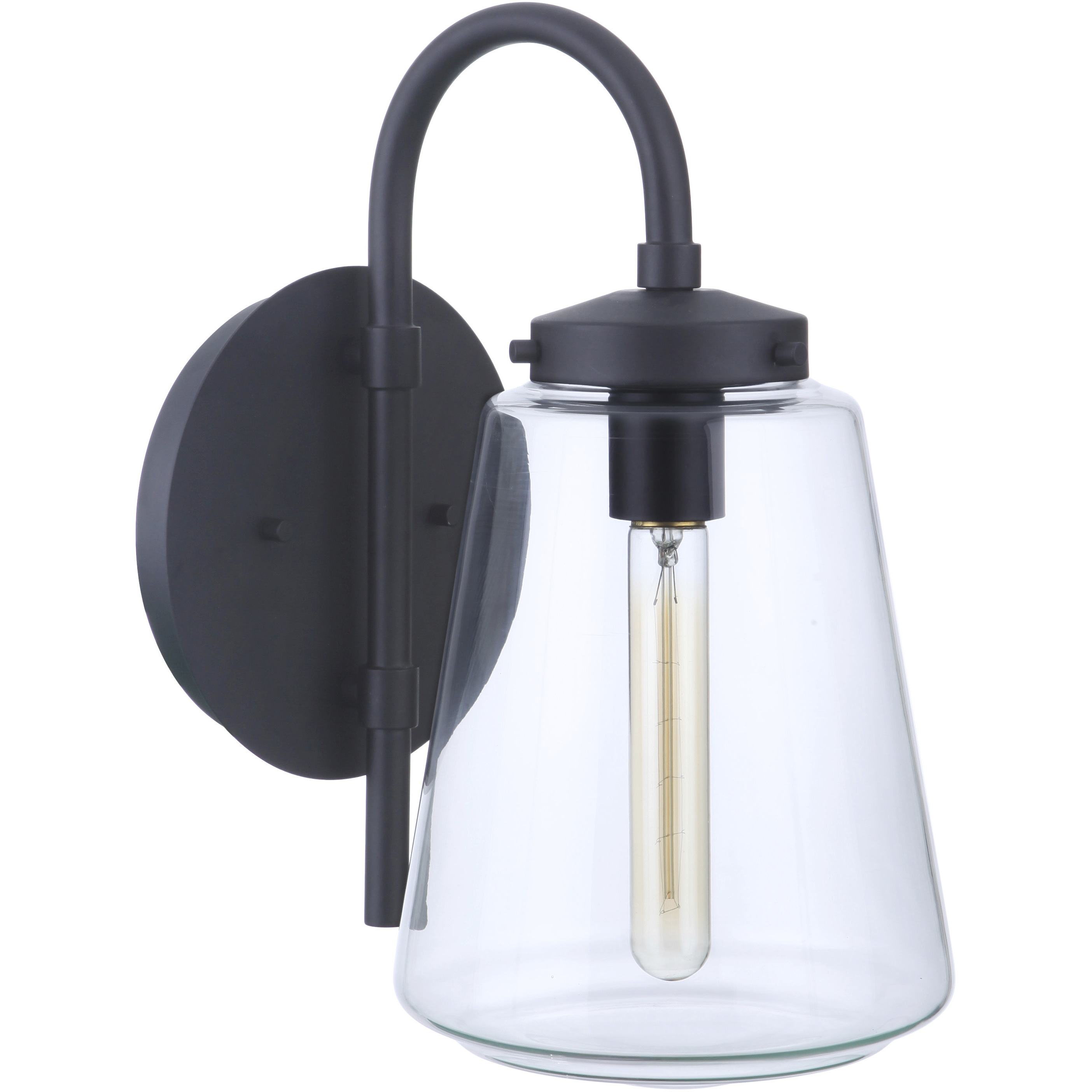 Laclede 1 Light 15 inch Midnight Outdoor Wall Mount, Medium