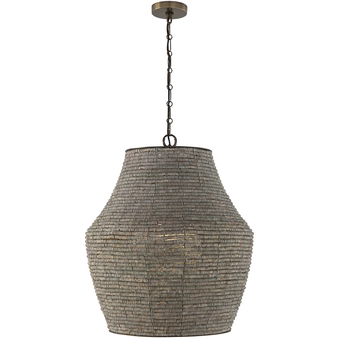 Morada 1 Light 23.5 inch Aegean Grey and Dark Brass Pendant Ceiling Light