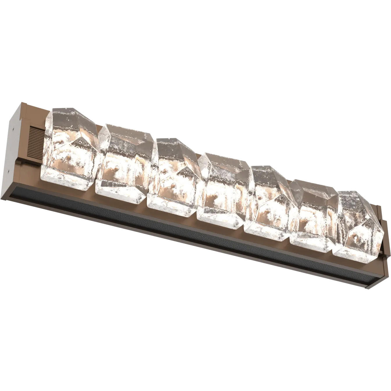 Tessera LED 24.8 inch Burnished Bronze with Licorice Vanity Light Wall Light
