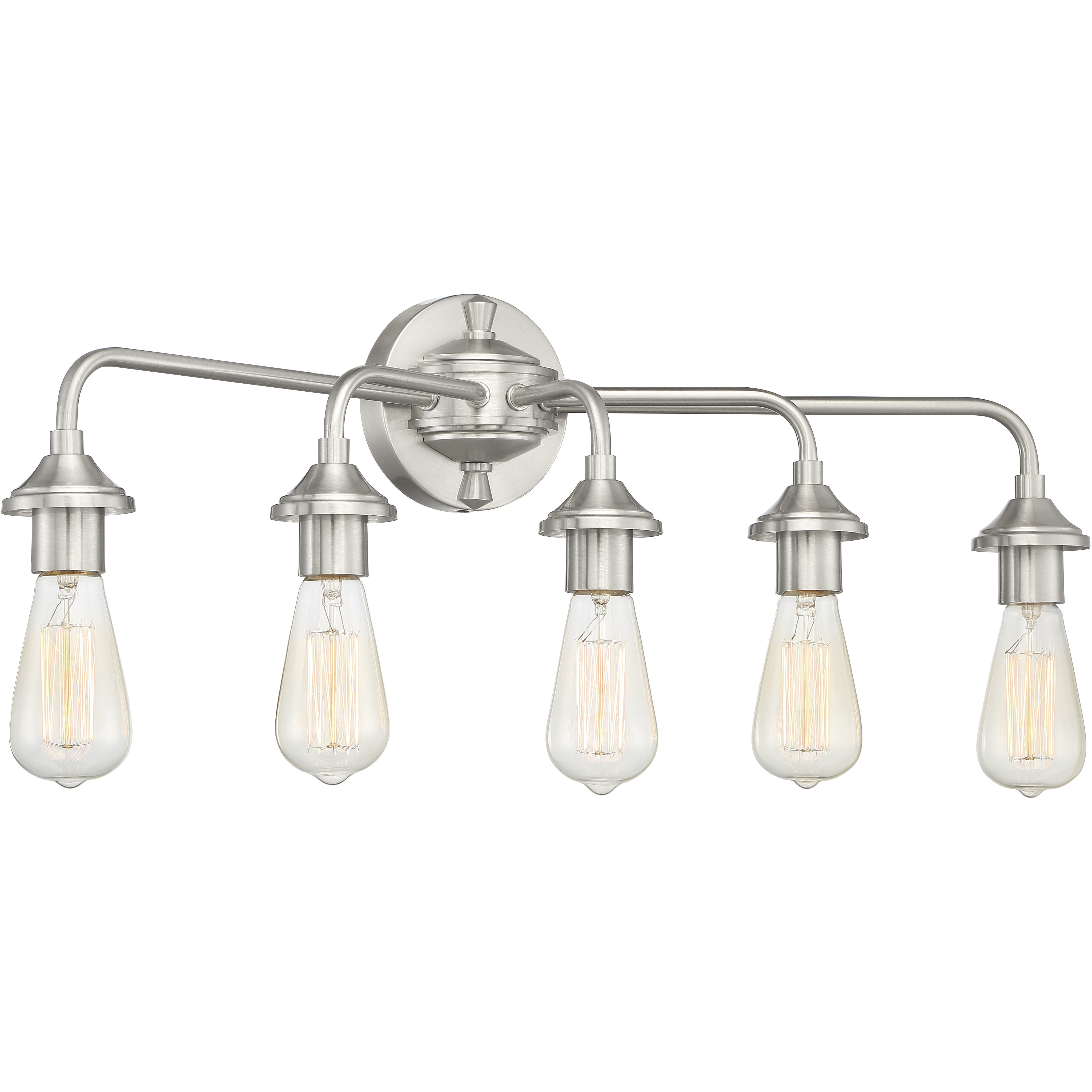Neighborhood Bridgestone 5 Light 28.75 inch Brushed Polished Nickel Vanity Light Wall Light