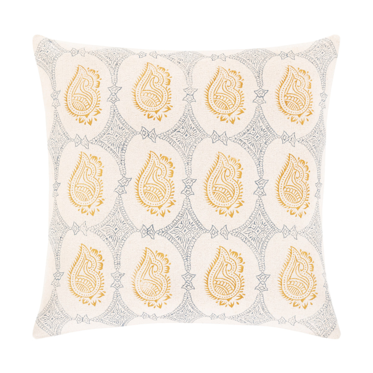 Magdalena 20 X 20 inch Beige/Mustard/Navy/Peach Pillow Kit, Square
