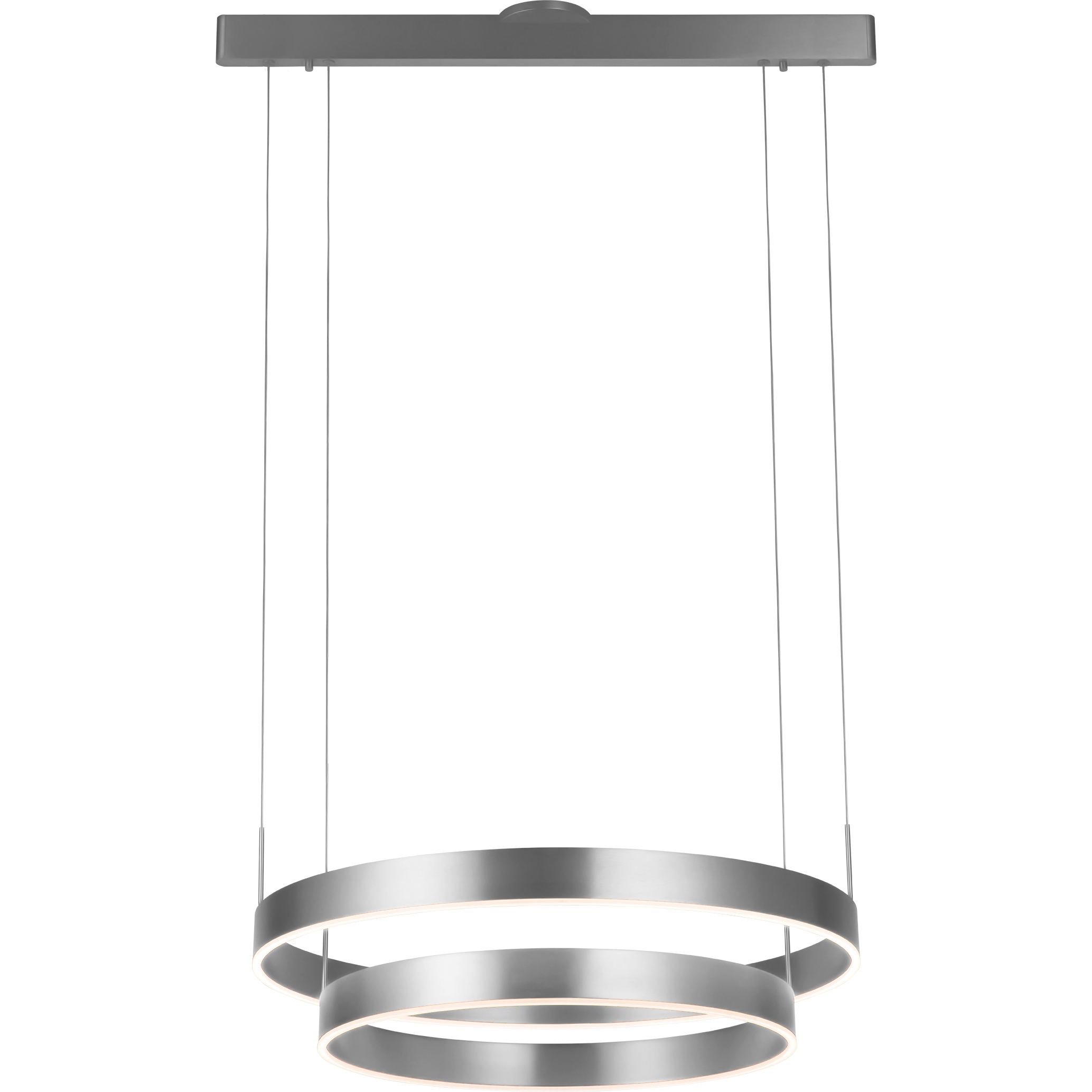Prometheus 2 Light 28 inch Brushed Aluminum Pendant Ceiling Light