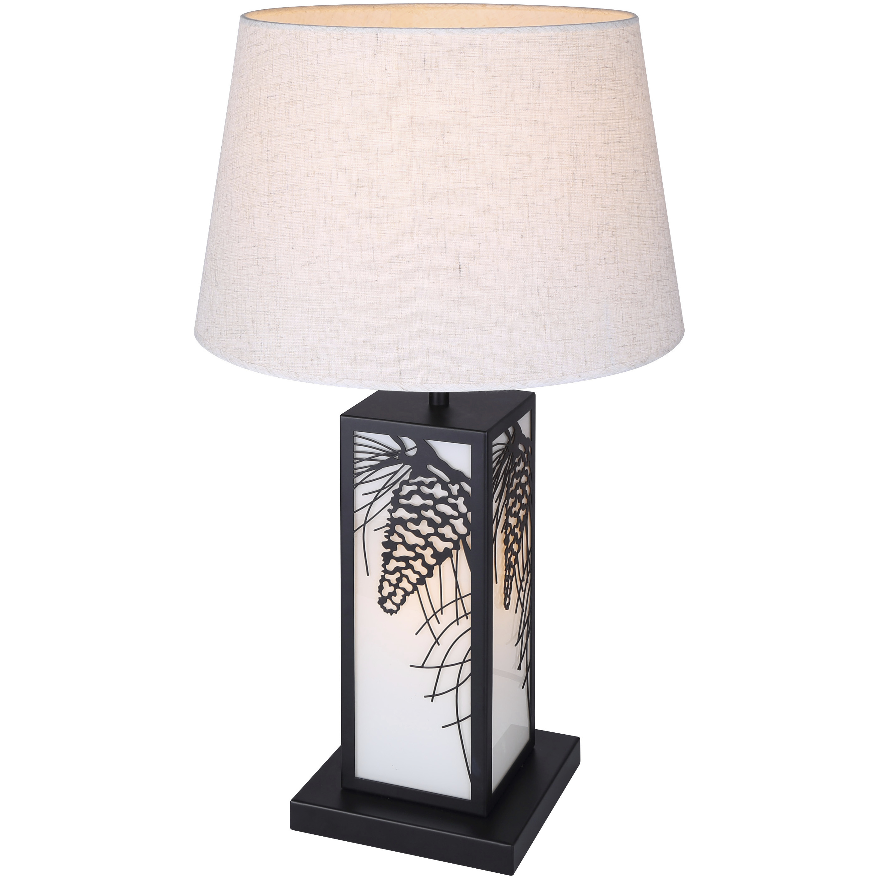 Coy 26 inch Matte Black Table Lamp Portable Light