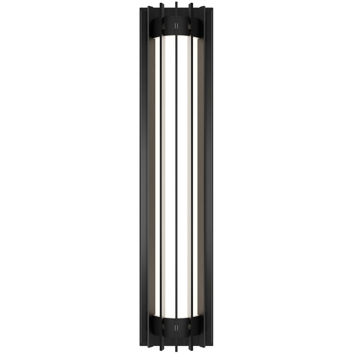 Moline LED 24 inch Black Outdoor Wall Light in 3500K, dweLED