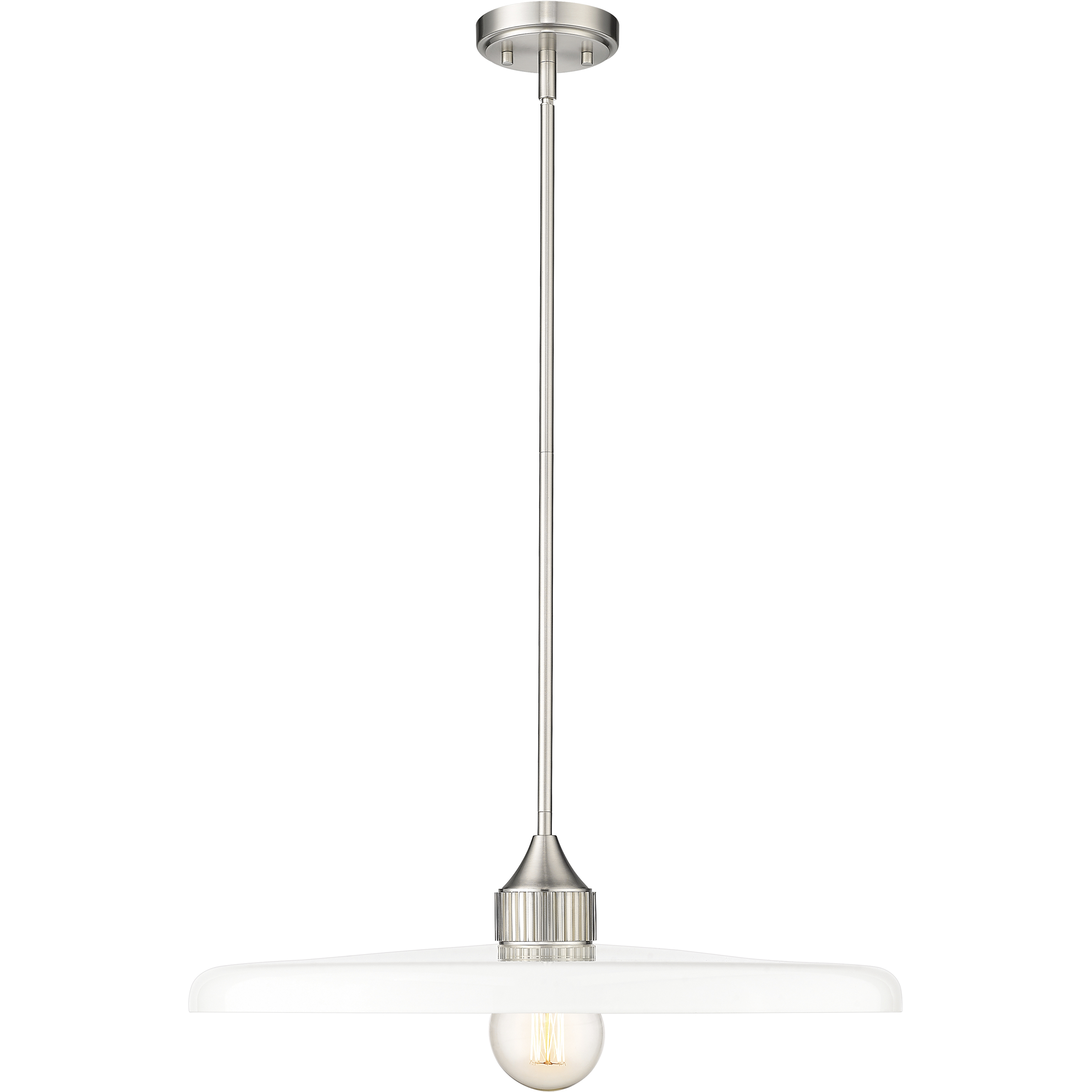Paloma 1 Light 24 inch Brushed Nickel Pendant Ceiling Light