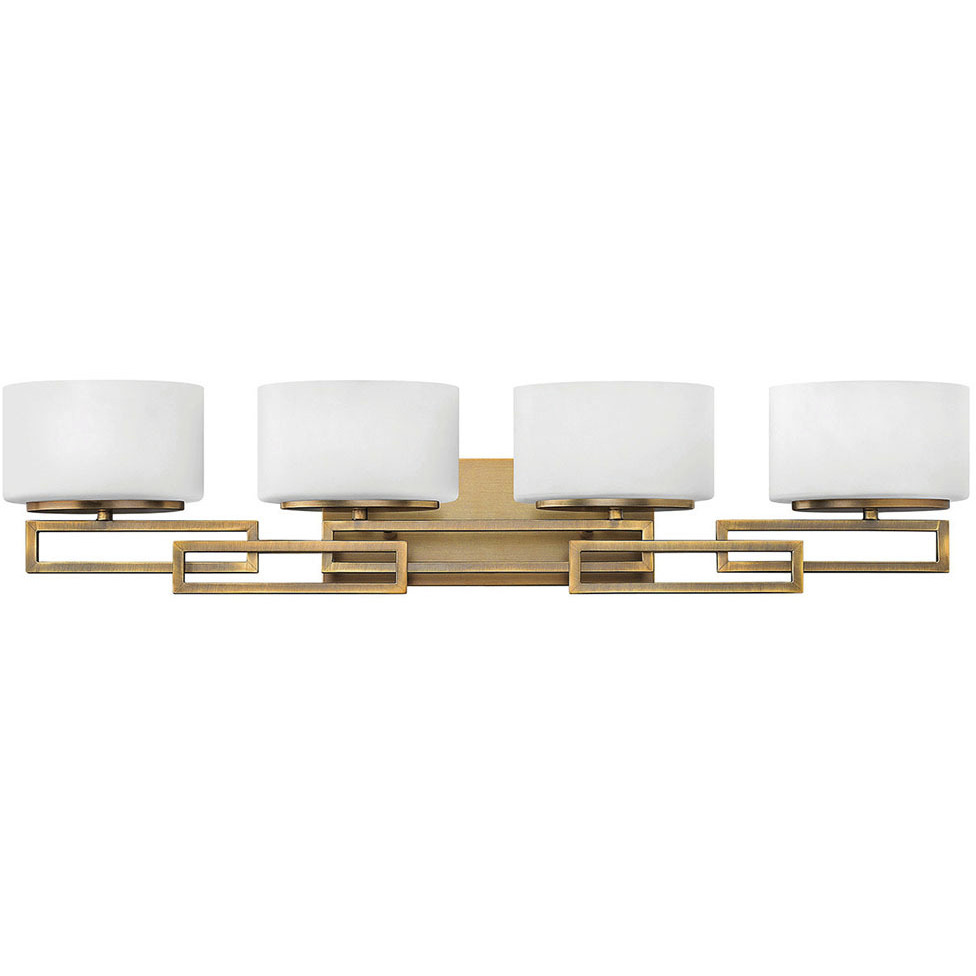 Lanza 4 Light 34 inch Brushed Bronze Vanity Light Wall Light