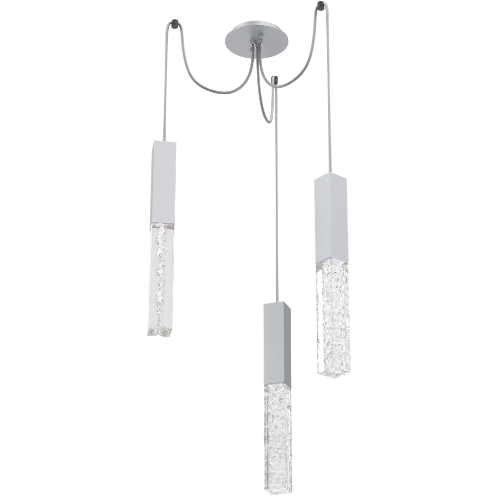 Axis LED 11 inch Classic Silver Swag Multi-Pendant Ceiling Light in 3000K LED