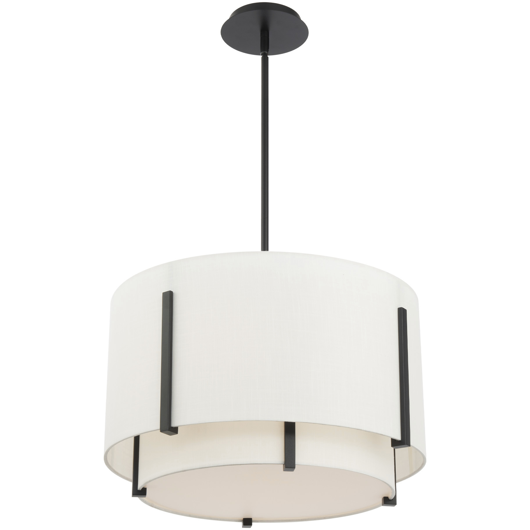 Strum LED 19.63 inch Black Pendant Ceiling Light, dweLED