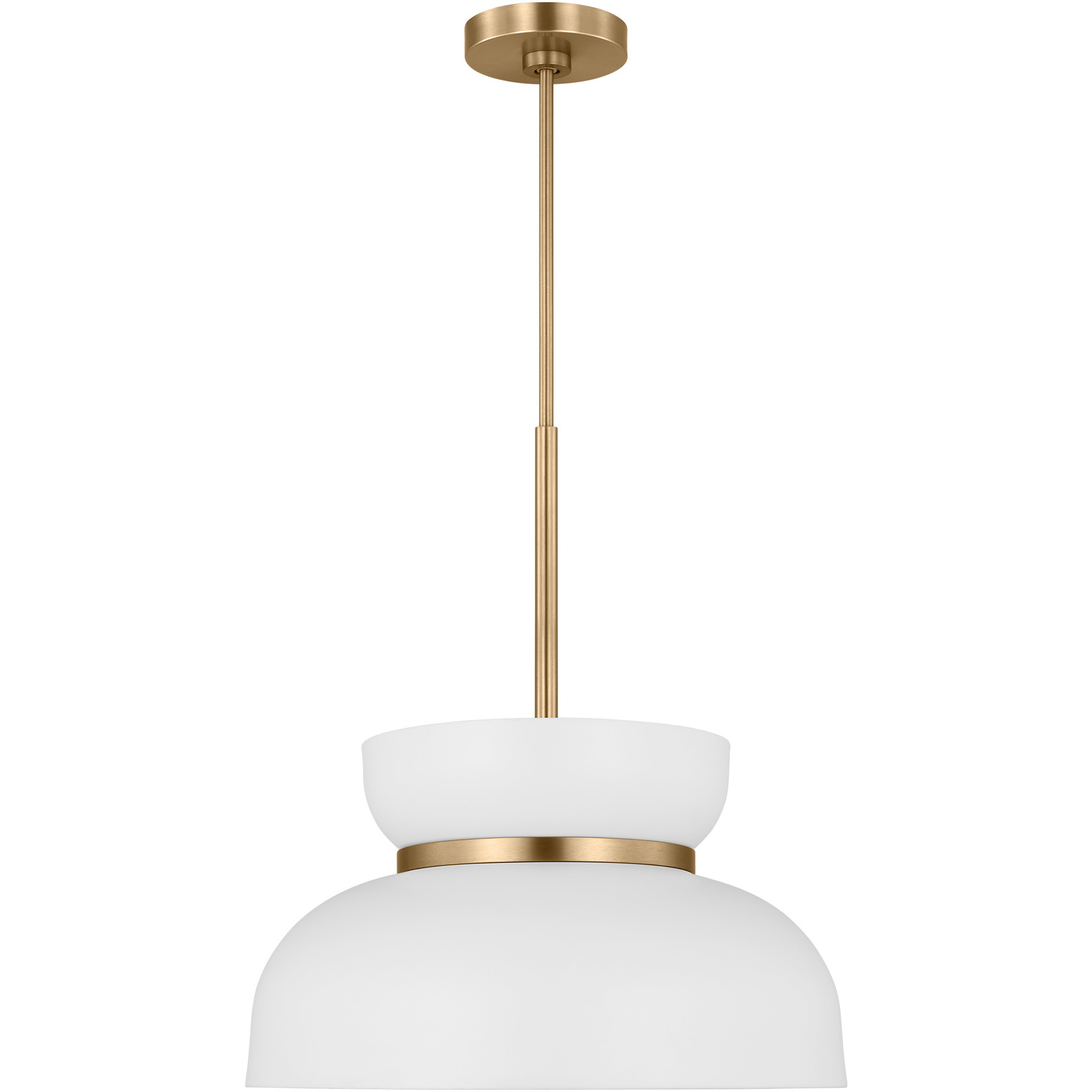 Drew & Jonathan Pemberton 1 Light 12 inch Matte White Pendant Ceiling Light