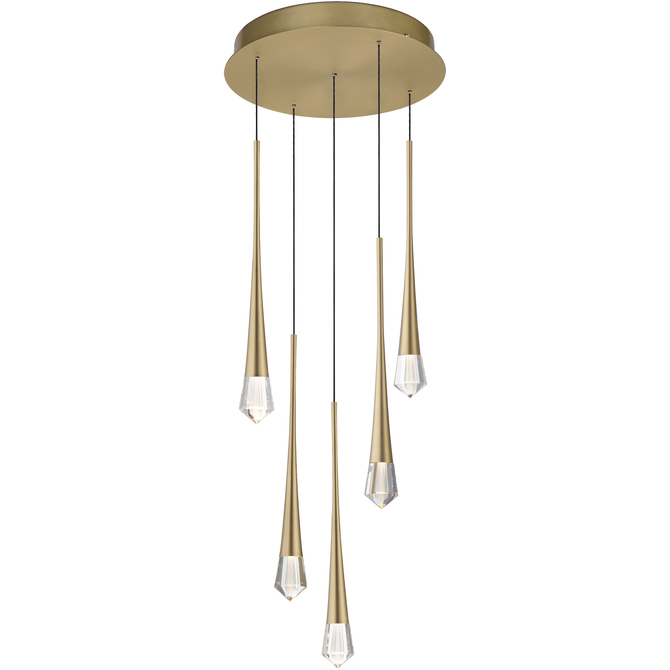 Pierce LED 13 inch Gold Multi-Light Pendant Ceiling Light