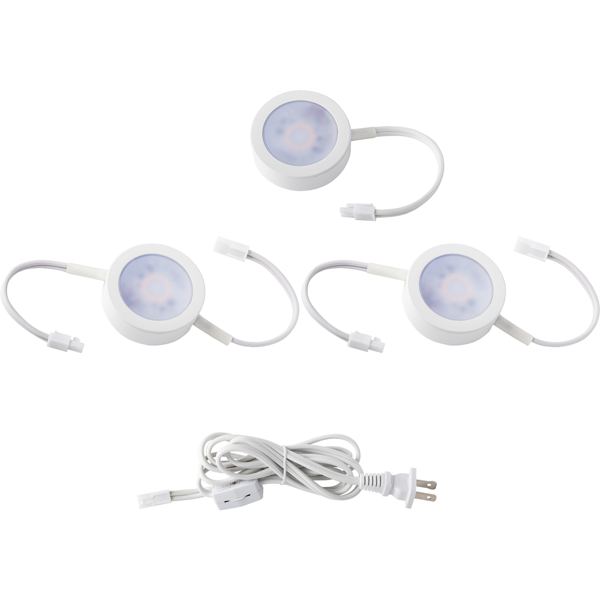 Line Voltage Puck Light LED White Button Light, WAC Limited