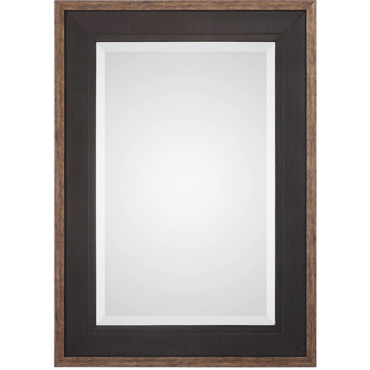 Staveley 42 X 30 inch Rustic Black Mirror