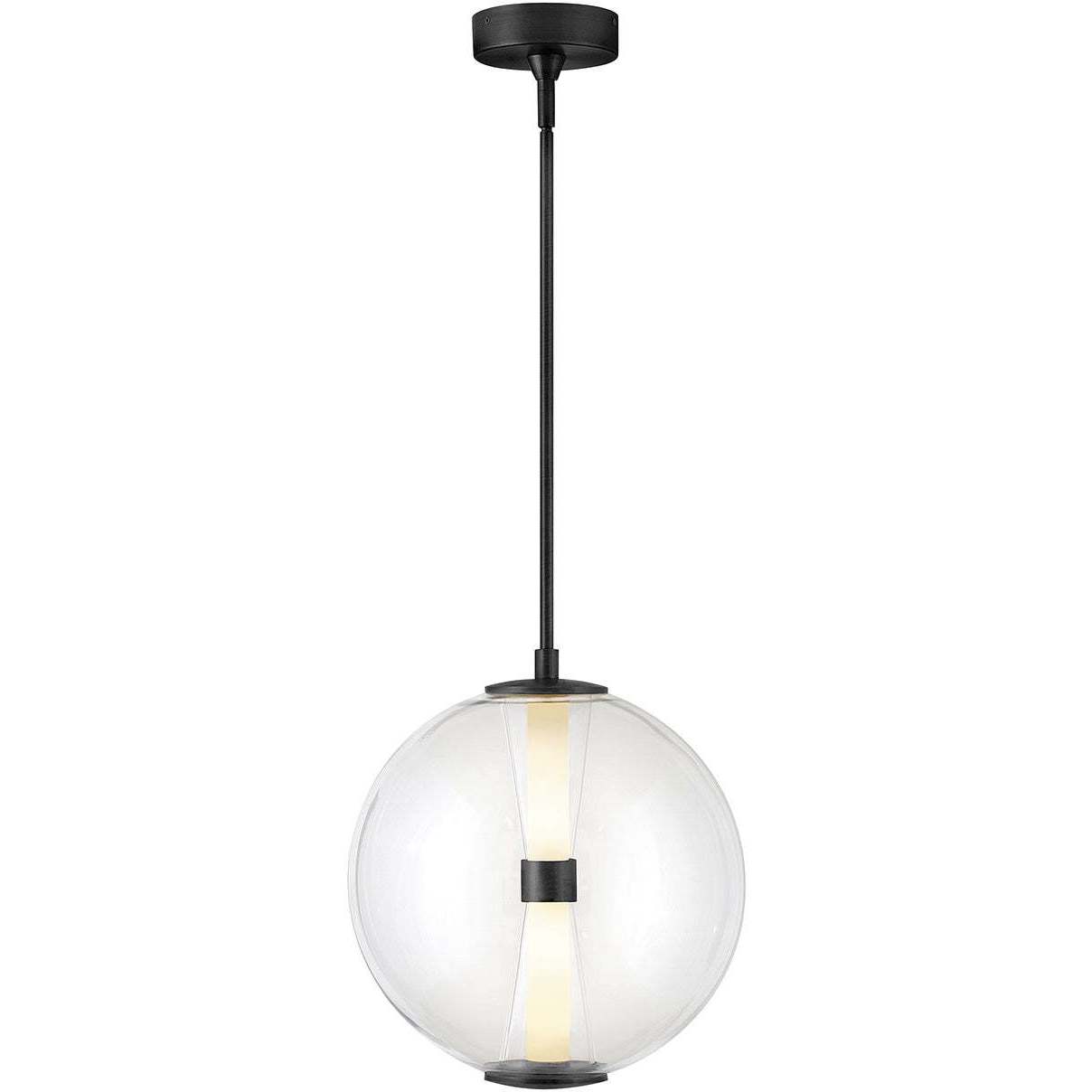 Elin LED 14 inch Black Pendant Ceiling Light