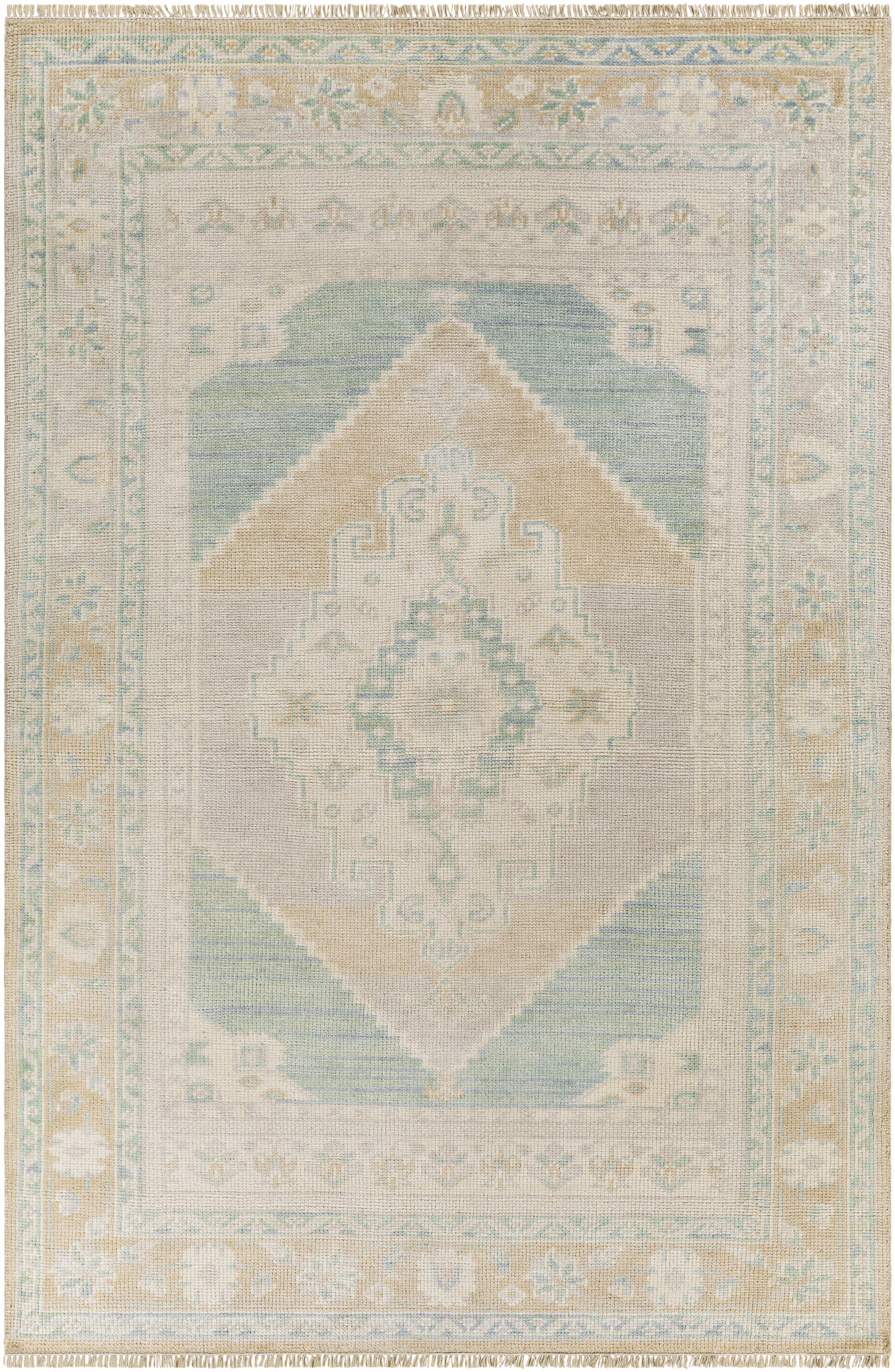 Anadolu 168 X 120 inch Light Sage Rug, Rectangle