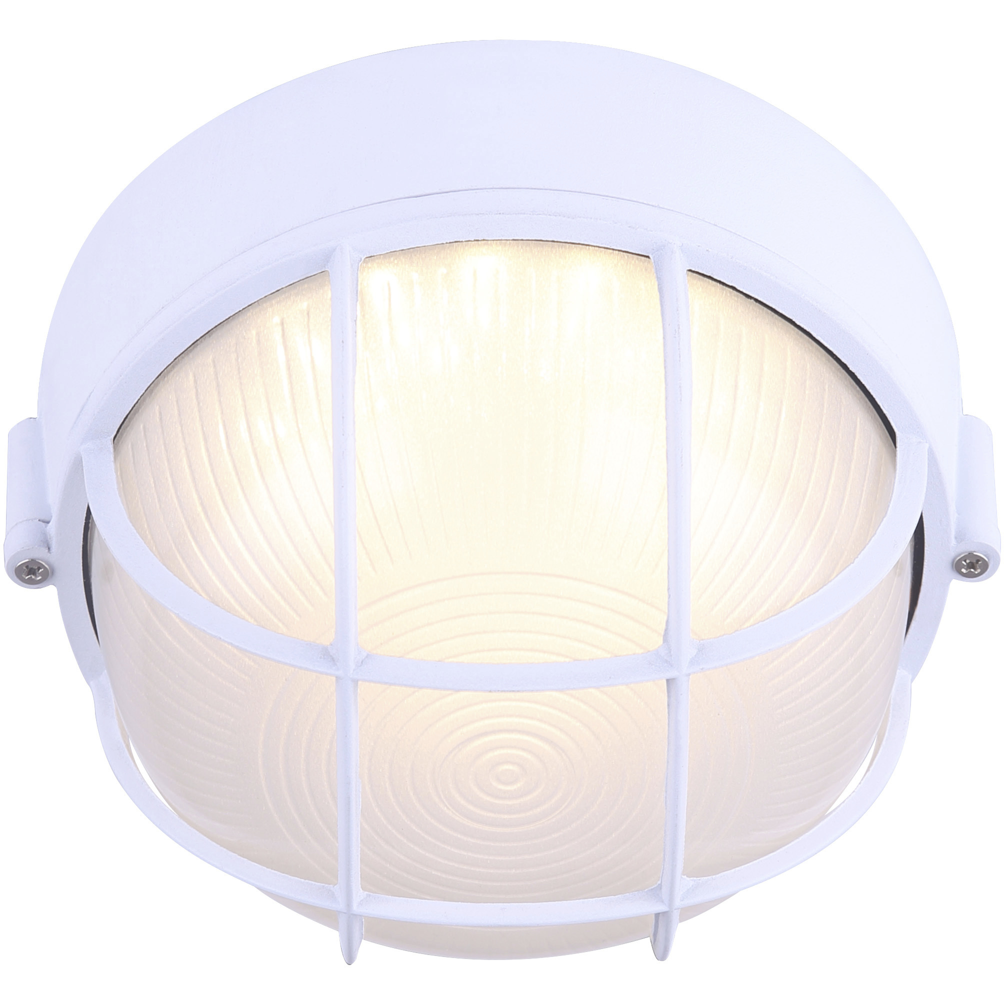Signature LED 8 inch White Outdoor Flush Mount