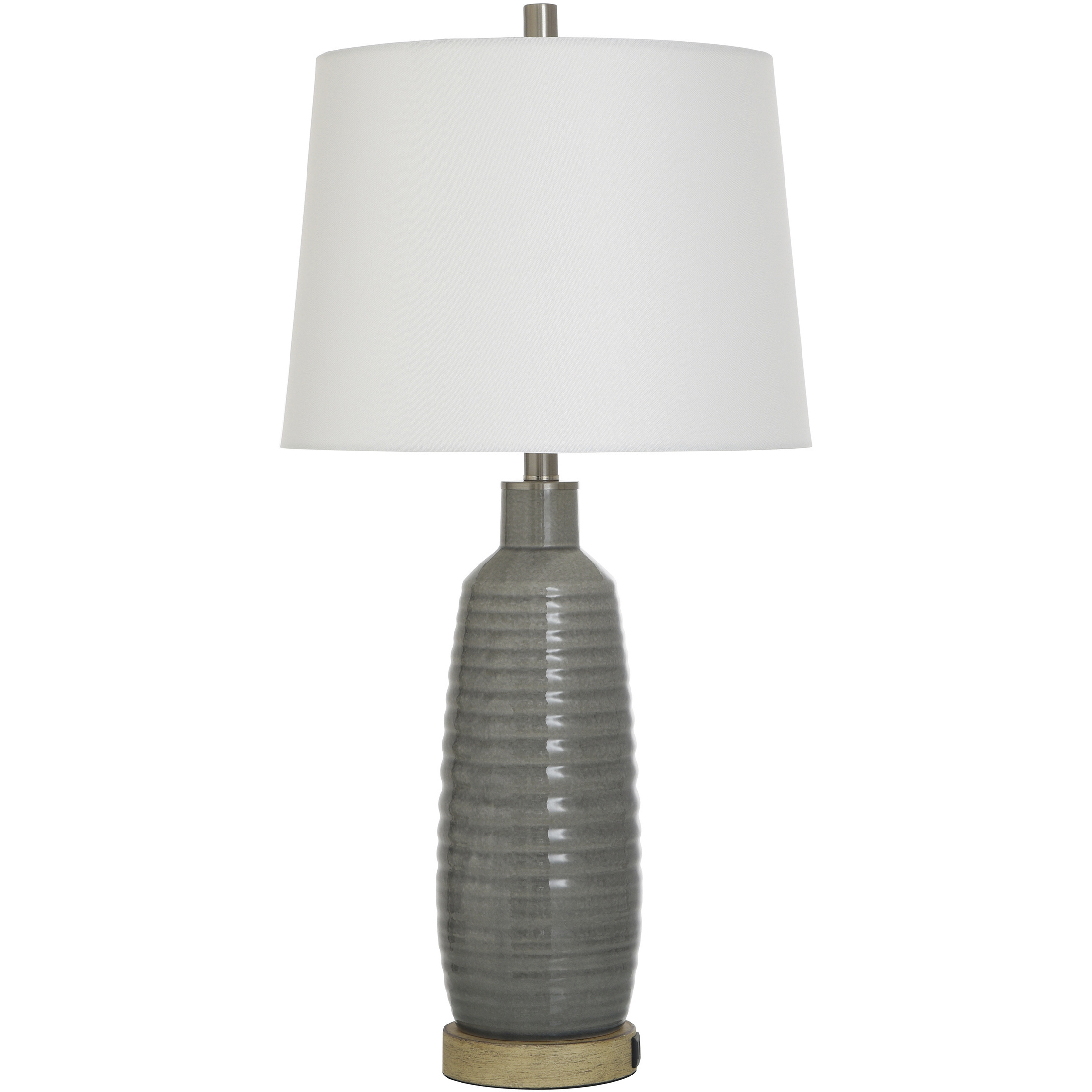 Daniel 30 inch 100.00 watt Gray Washed Table Lamp Portable Light