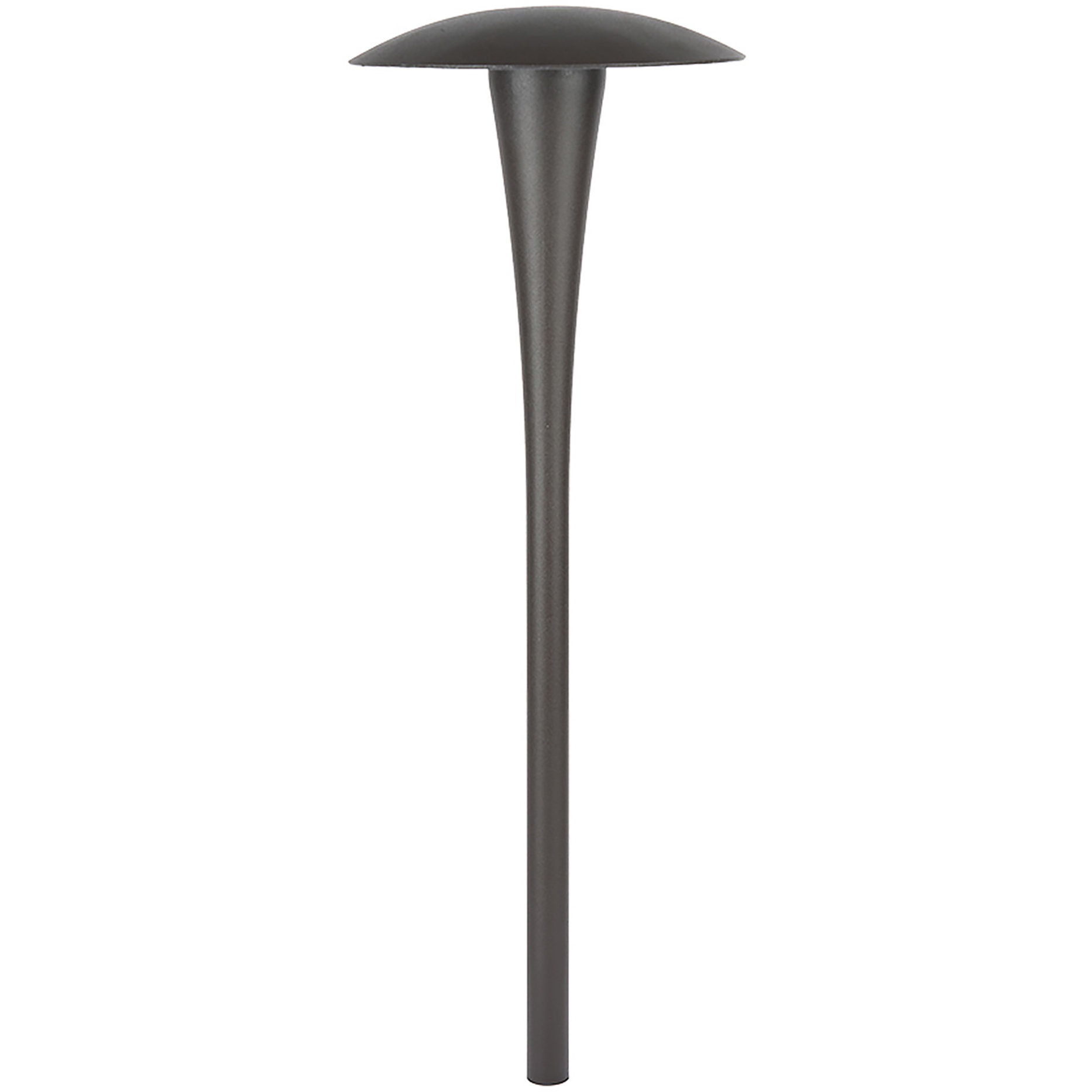 Round 12 5.8 watt Bronze Path and Area Light in 2700K Warm LED, WAC Landscape