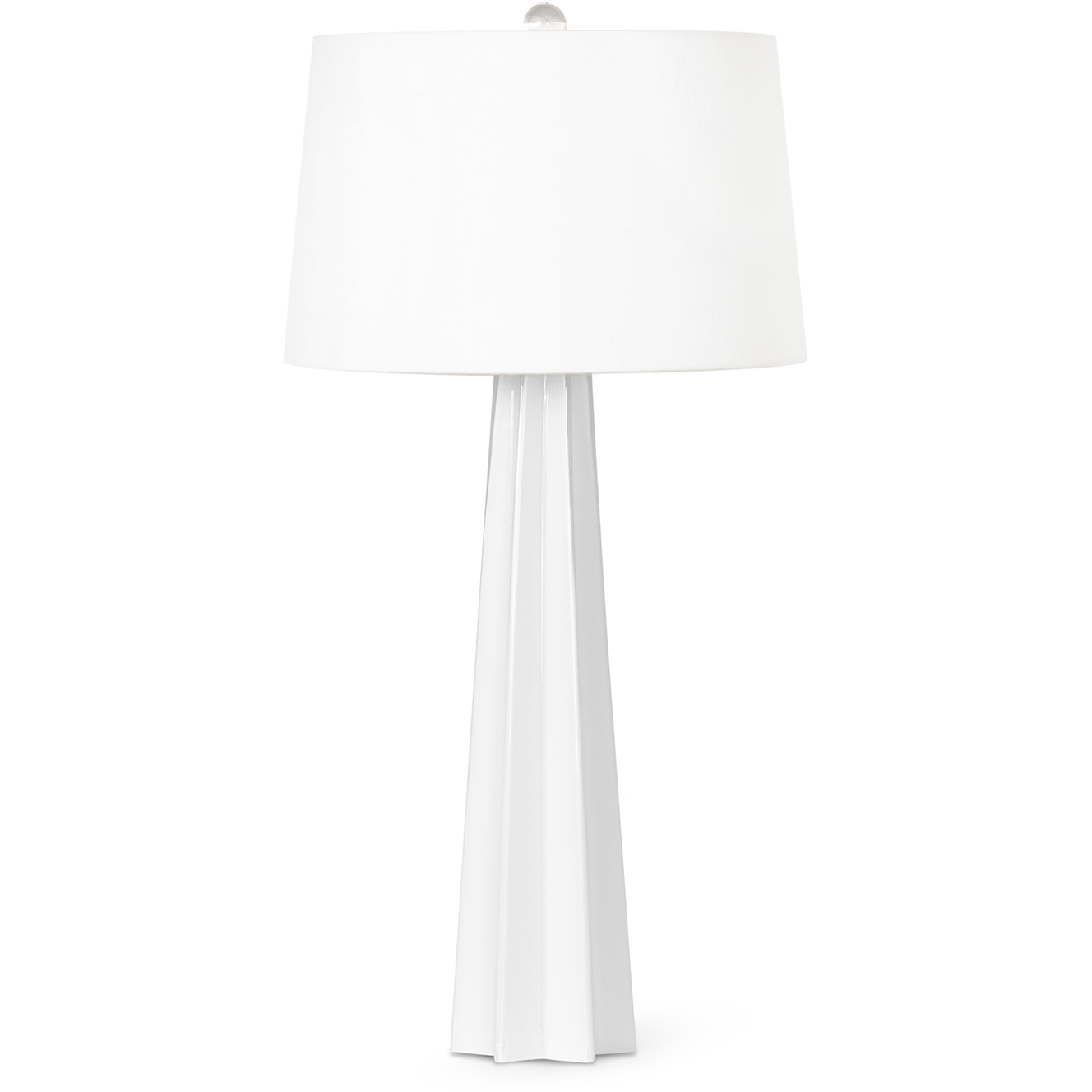 Star 32.5 inch 150.00 watt White Table Lamp Portable Light