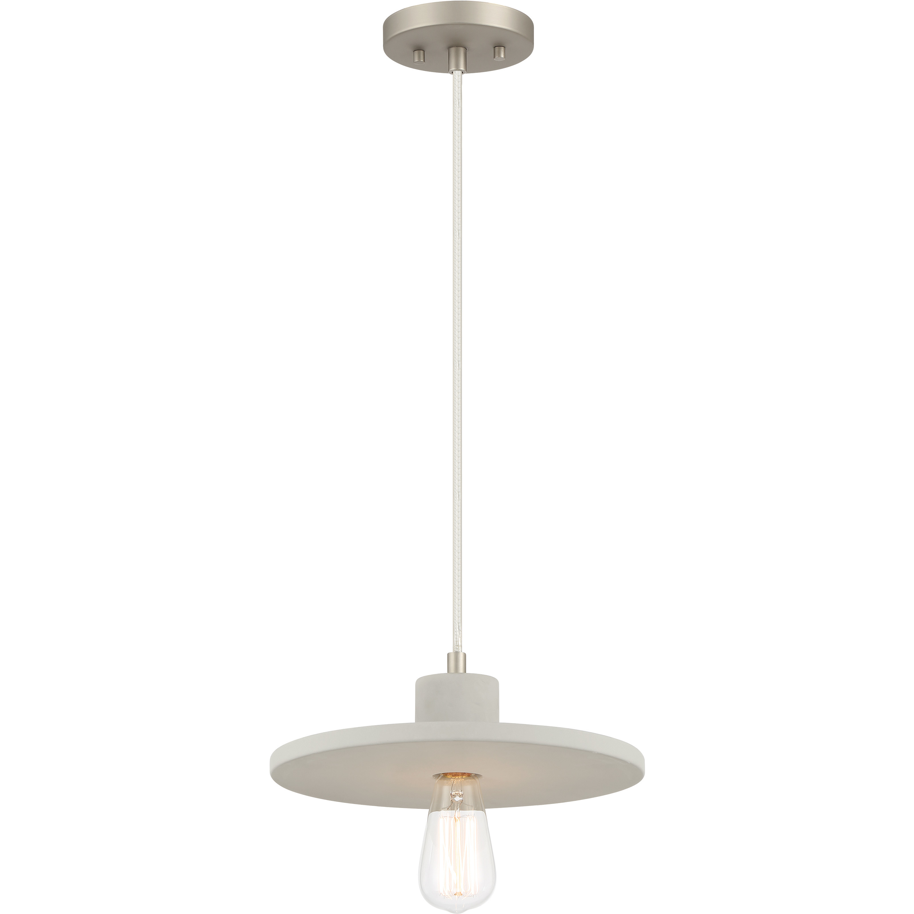 Sima 1 Light 12 inch Burnished Nickel Pendant Ceiling Light