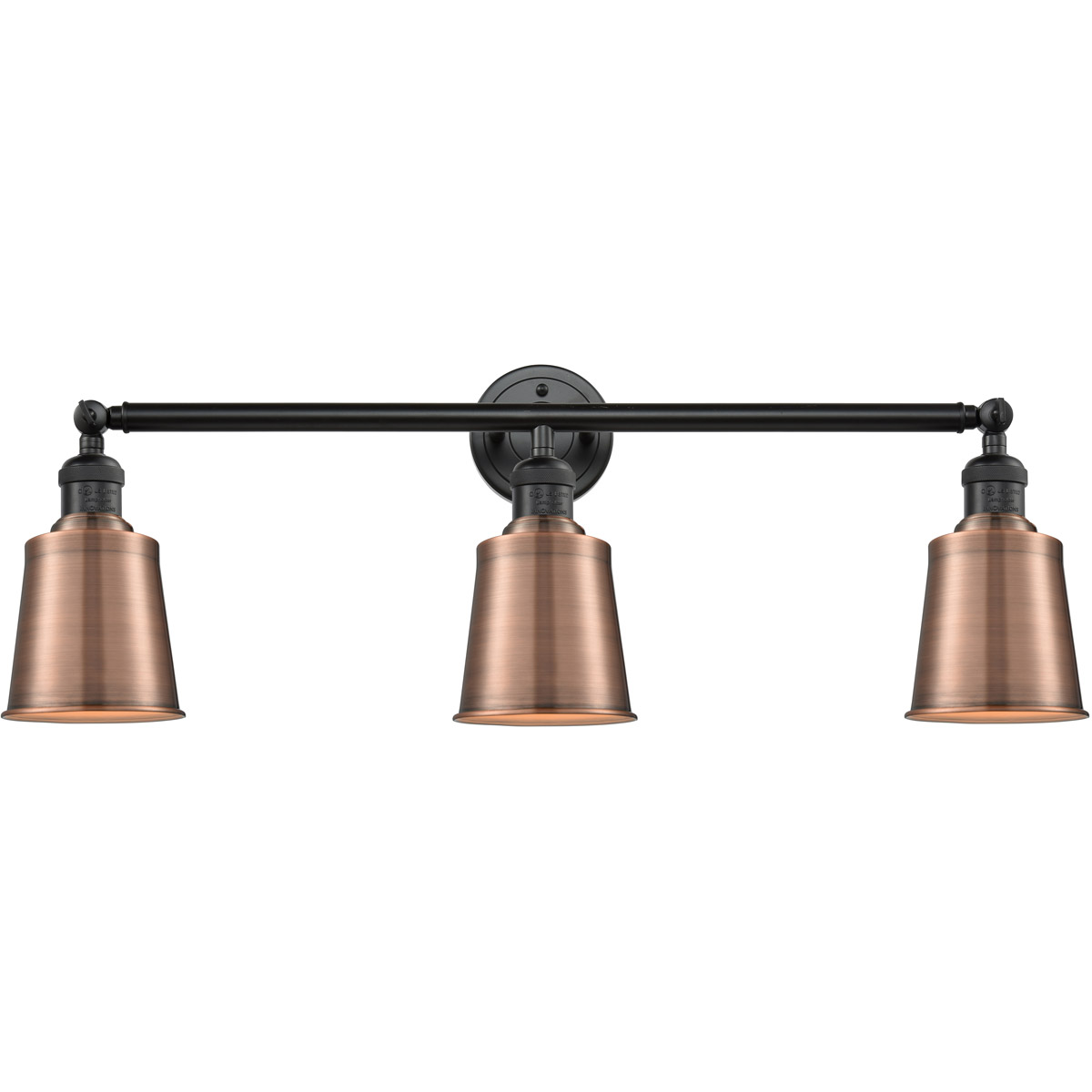 Franklin Restoration Addison LED 32 inch Oil Rubbed Bronze Bath Vanity Light Wall Light in Antique Copper, Franklin Restoration
