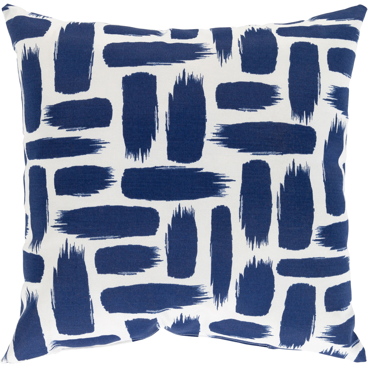 Stroke 20 X 20 inch Dark Blue/White Pillow Cover
