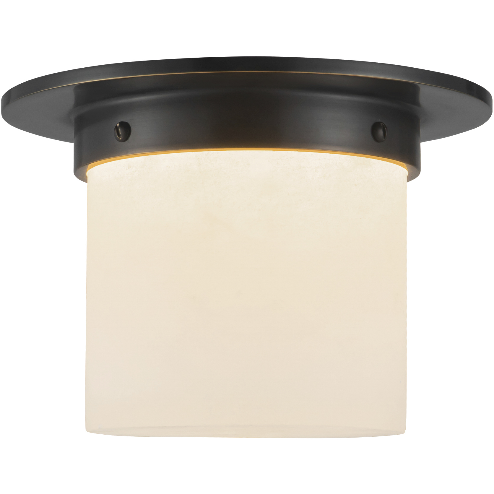 Mineral 1 Light 7.88 inch Urban Bronze and Alabaster Flush Mount Ceiling Light in Alabaster Shade
