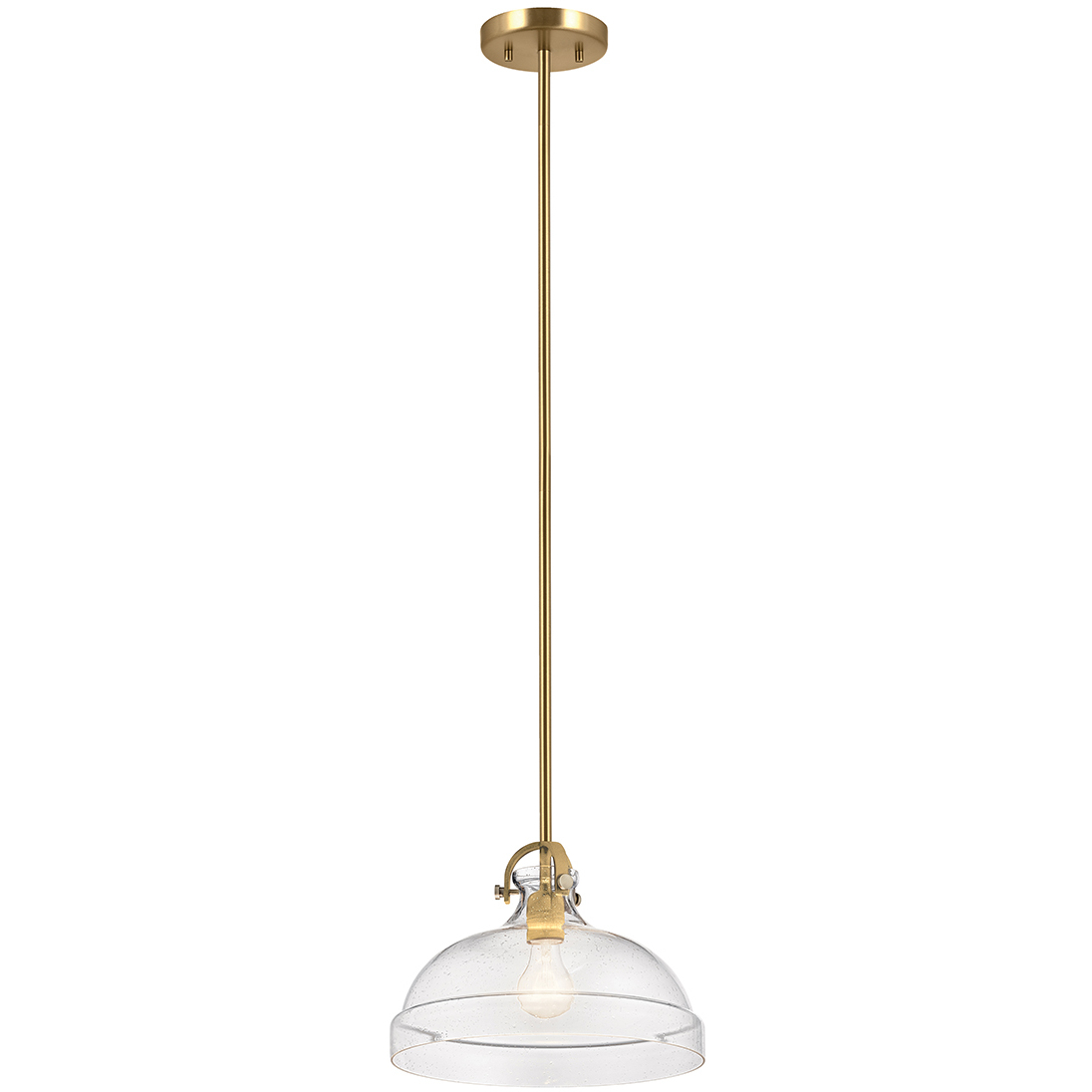 Hampton 1 Light 13 inch Painted Natural Brass Pendant Ceiling Light