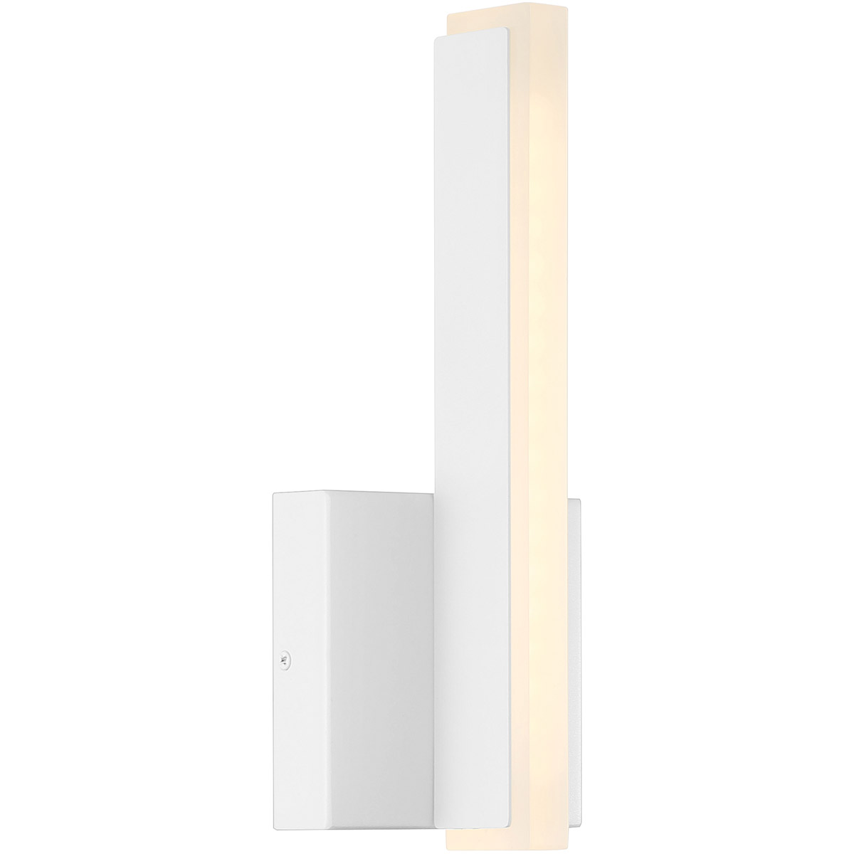 Illume LED 5 inch Matte White Wall Sconce Wall Light
