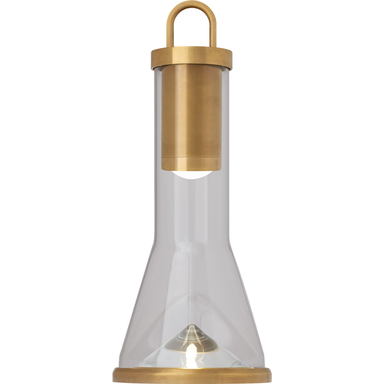 Sean Lavin Kandella 13.5 inch 2.2 watt Natural Brass Outdoor Rechargeable Table Lamp