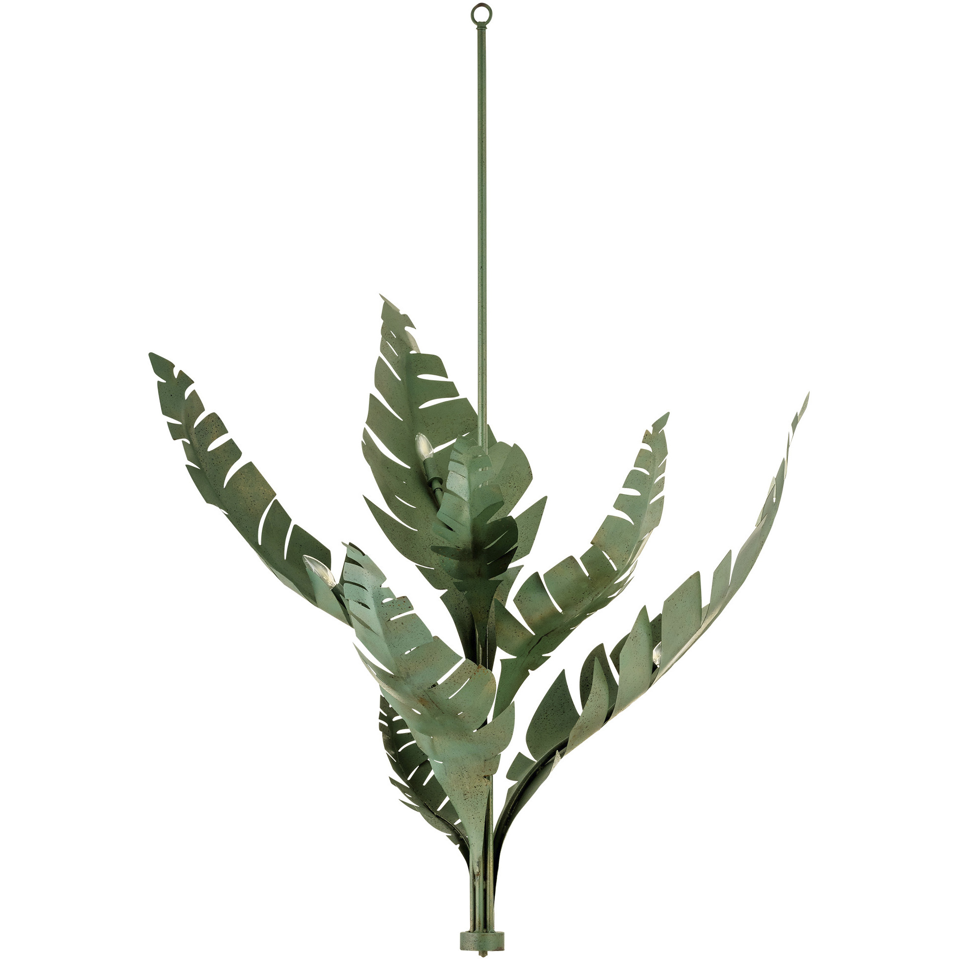 Palm Beach 6 Light Antique Green Chandelier Ceiling Light