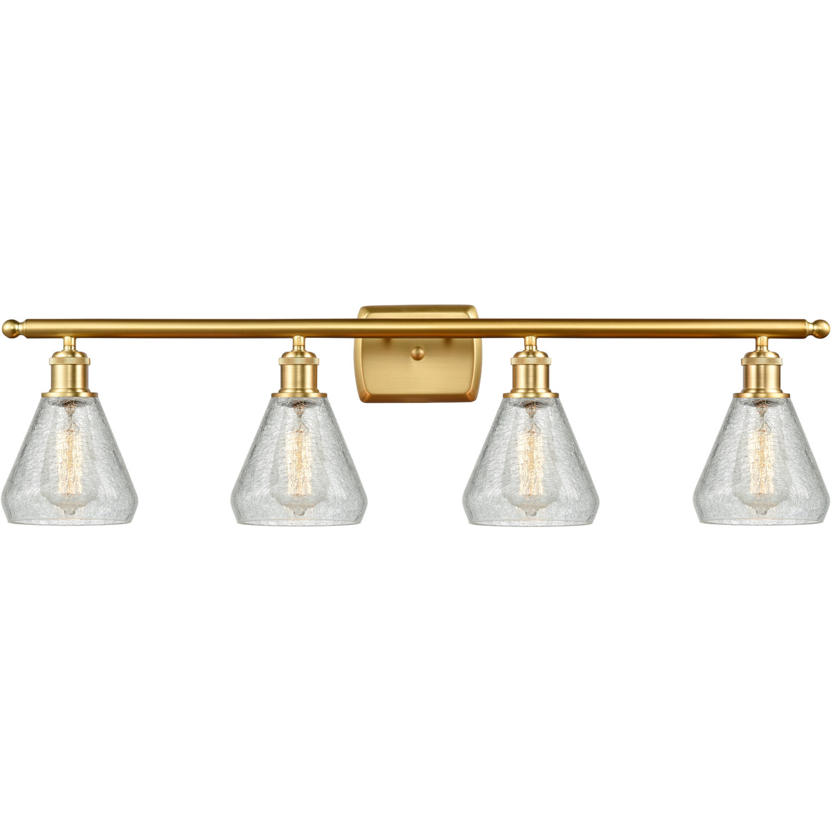 Ballston Conesus LED 36 inch Satin Gold Bath Vanity Light Wall Light, Ballston