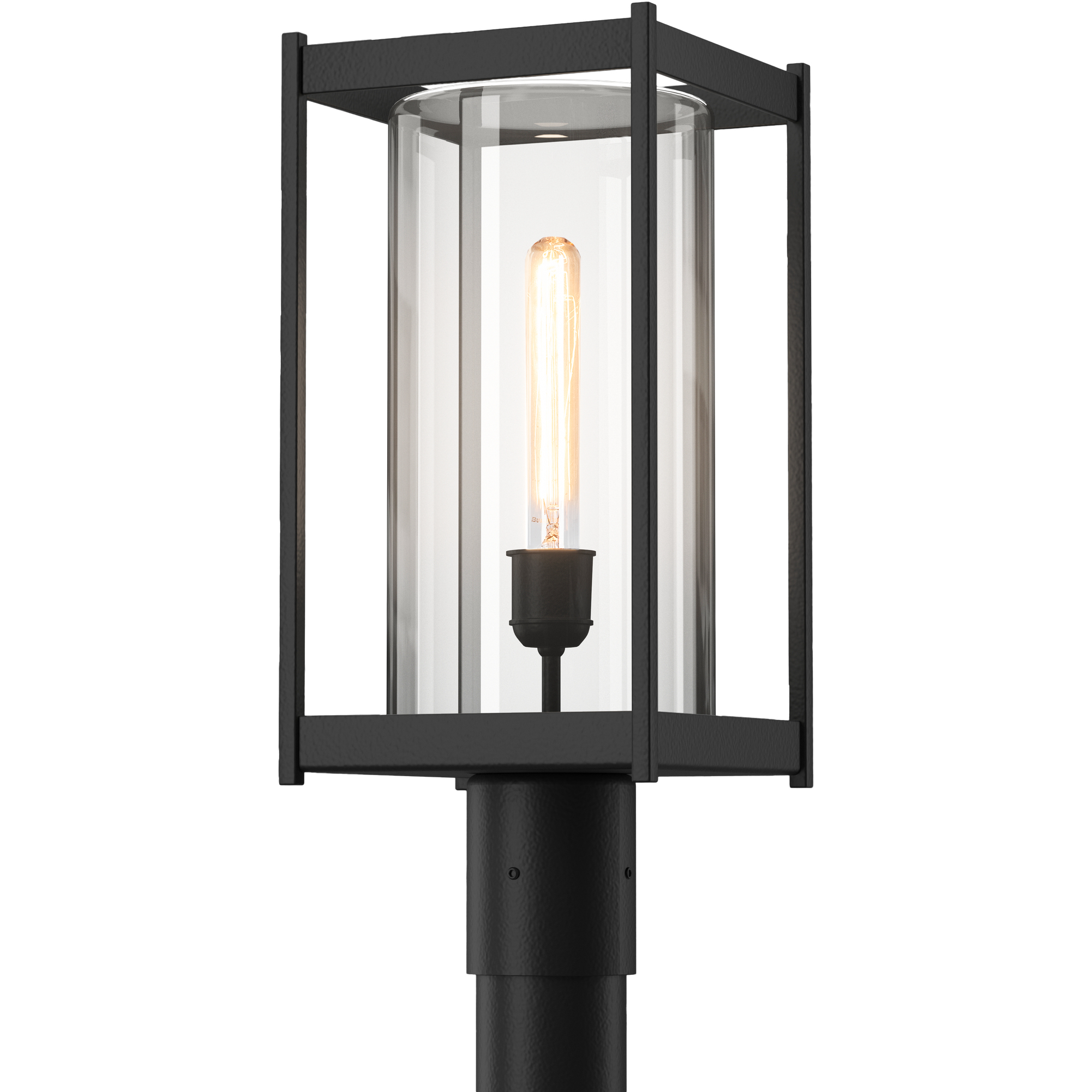 Cela 1 Light 18.6 inch Coastal Black Outdoor Post Light in Clear